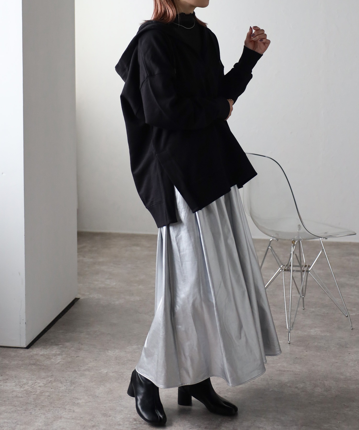 model:162㎝　着用サイズ:FREE