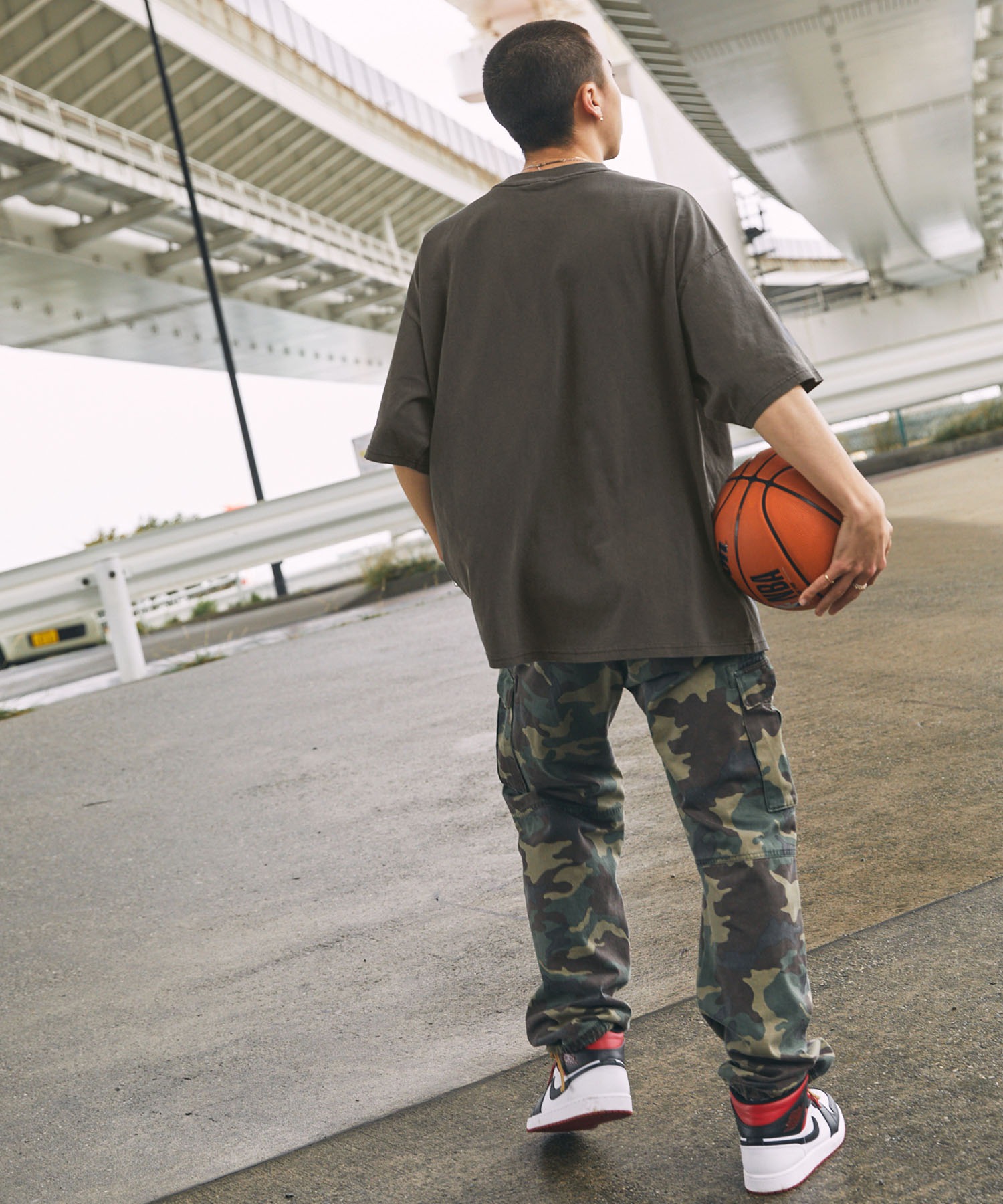 NBA/エヌビーエー 別注 ロゴ刺繍/プリント ピグメント加工ビッグ