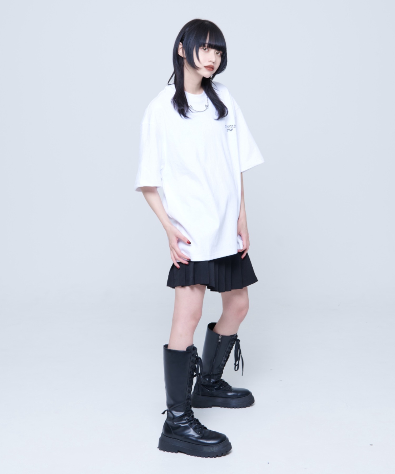 ★OY★BONE HAND CROPPED TEE - WHITE★正規品/韓国直送料込 OY (오와이) Ι OPENYARD