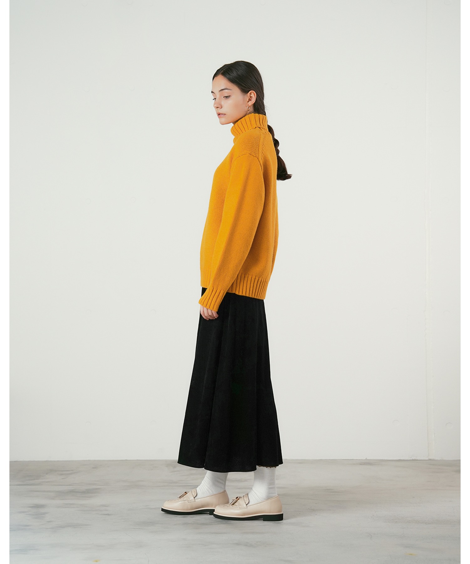 キルティング タッセル ローファー