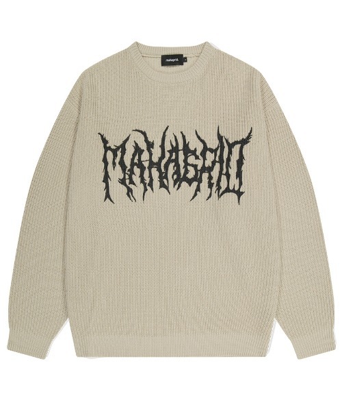 mahagrid/マハグリッド』GOTH KNIT SWEATER/ゴスニット スウェット