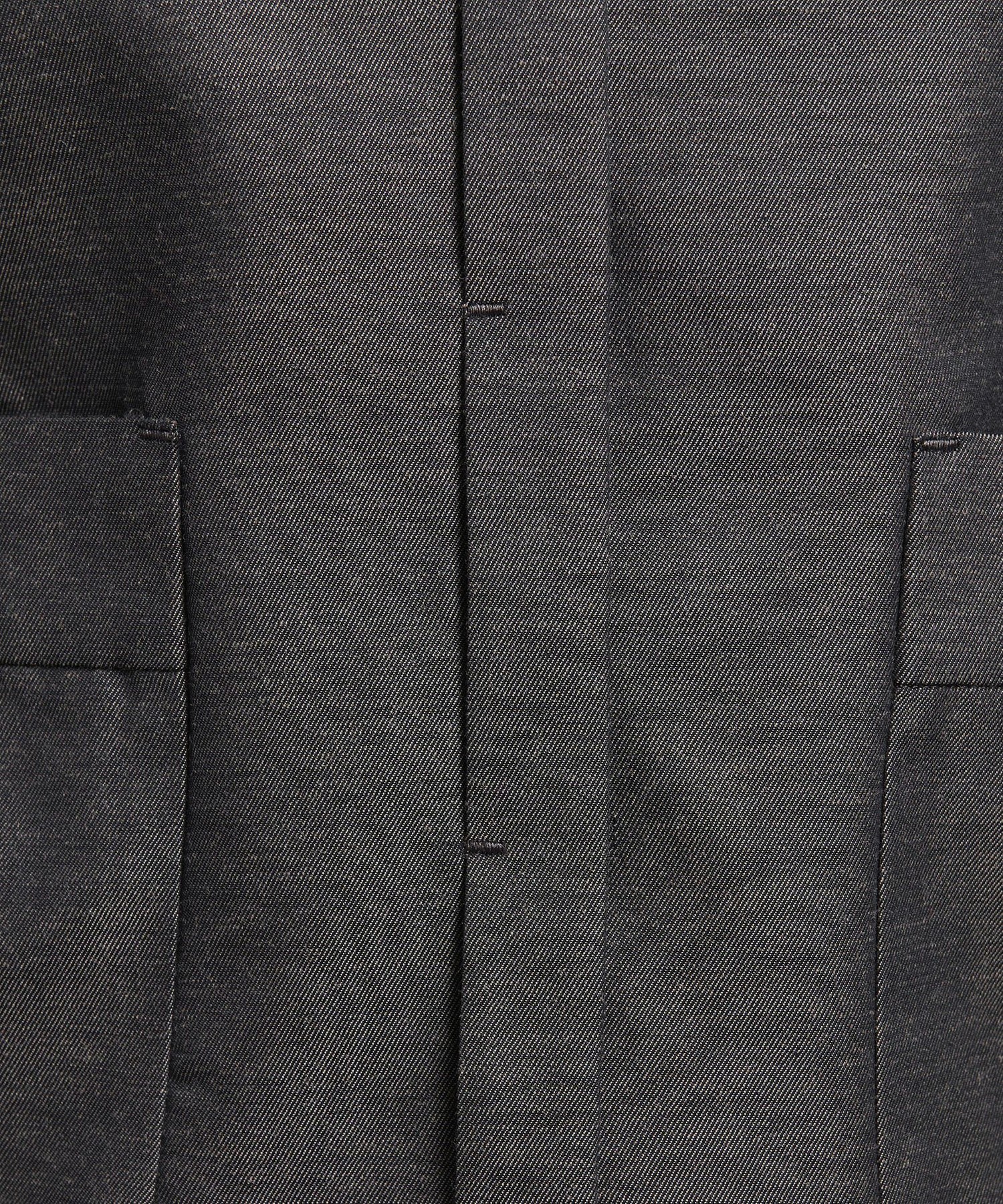 ＜ATTISESSION＞シャンブレー ラウンドカラー ノースリーブ