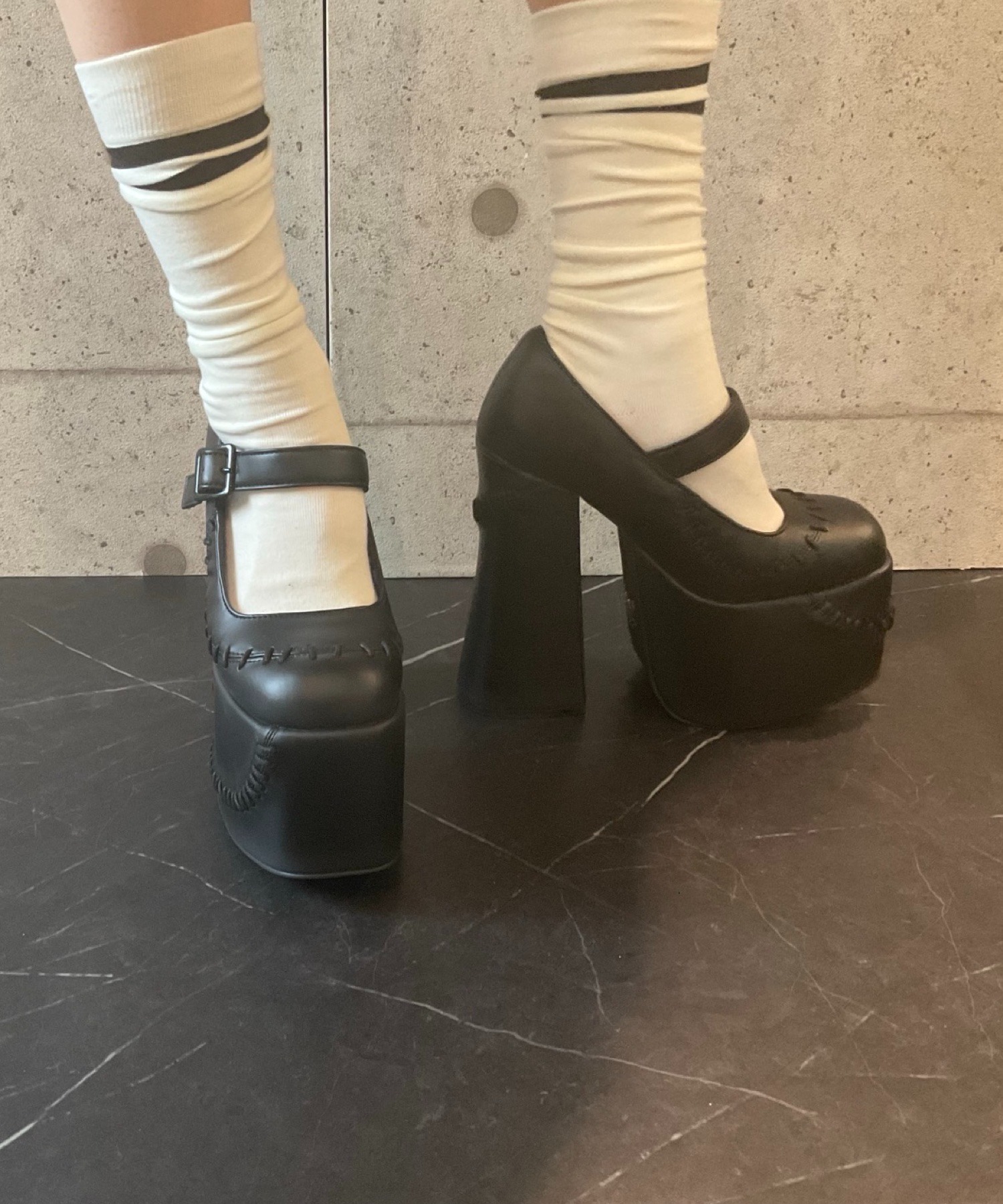 チャンキーヒール メリージェーンパンプス Charla Tedrick│Jeffrey