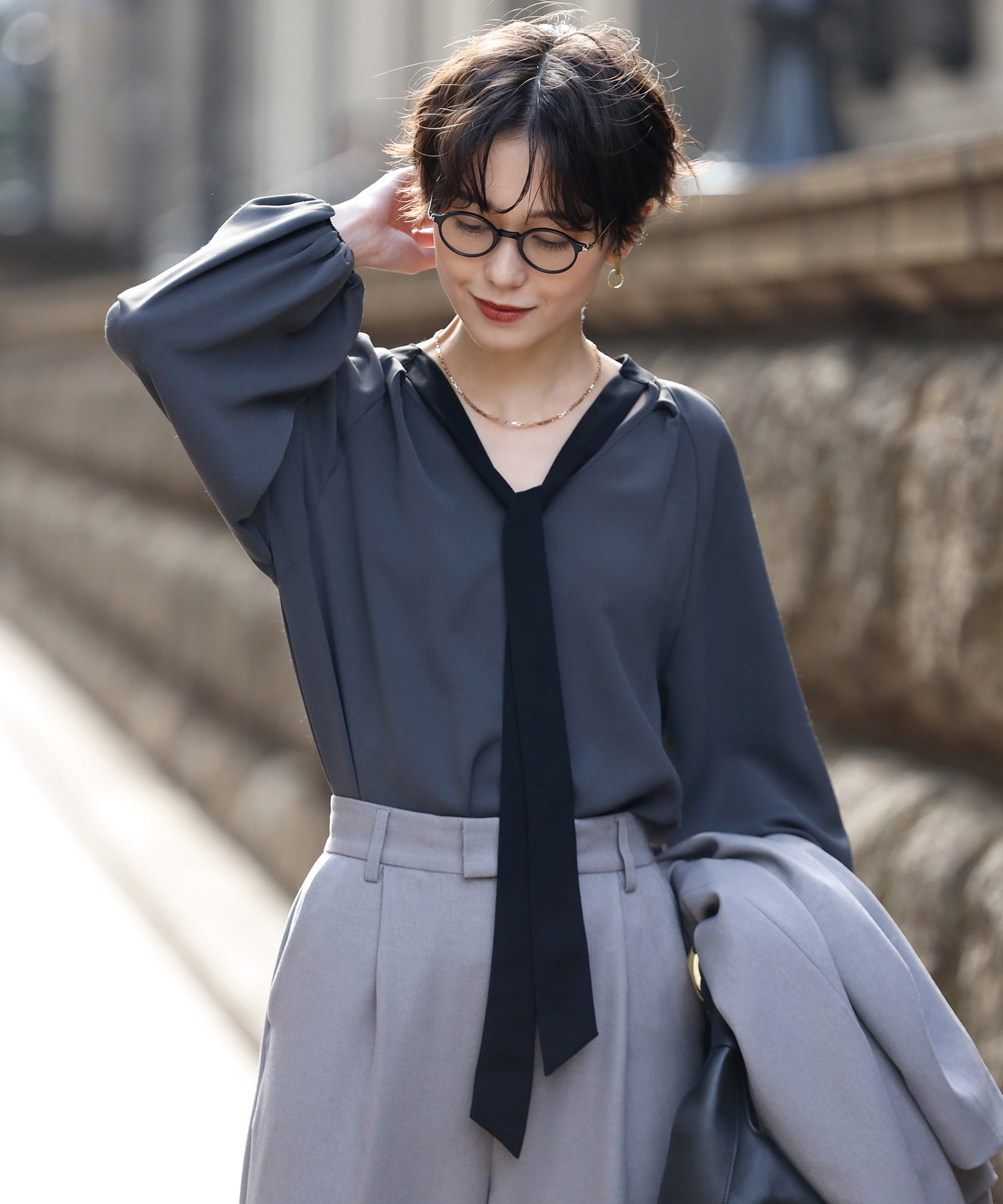 model：H168 着用サイズ：FREE