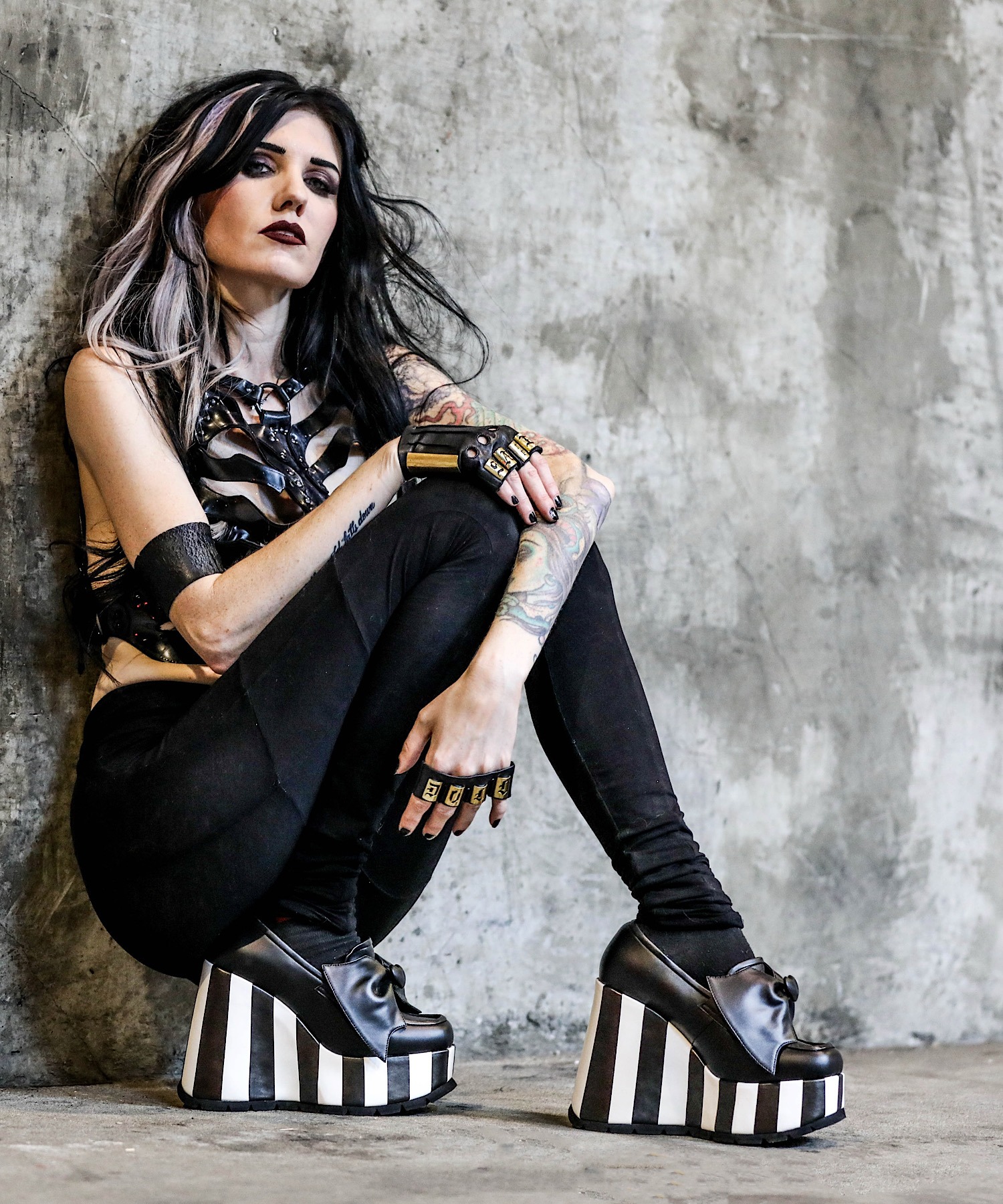 ストライプ ローファー Charla Tedrick│Jeffrey Campbell OFFICIAL