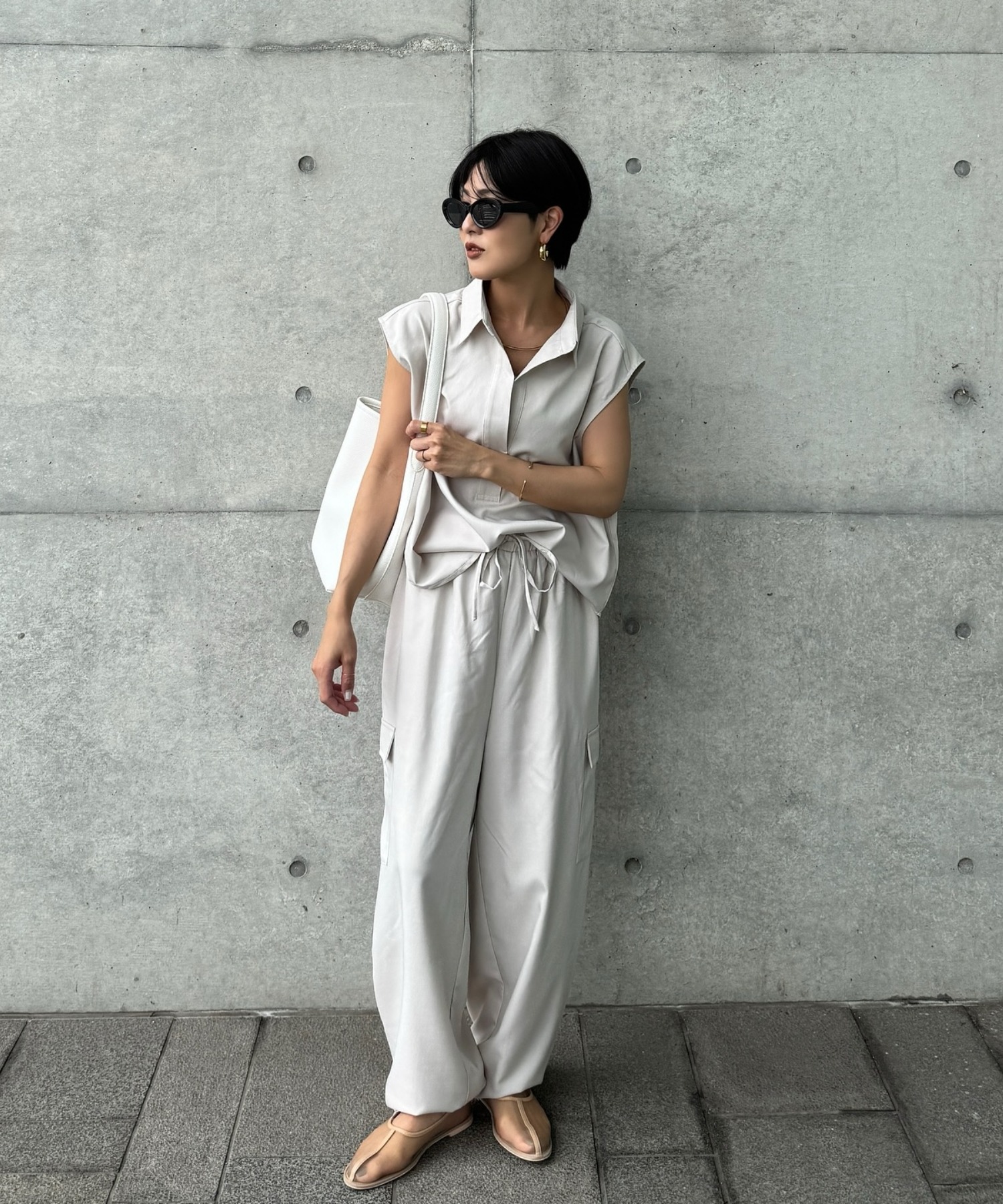 model：H158 着用サイズ：FREE