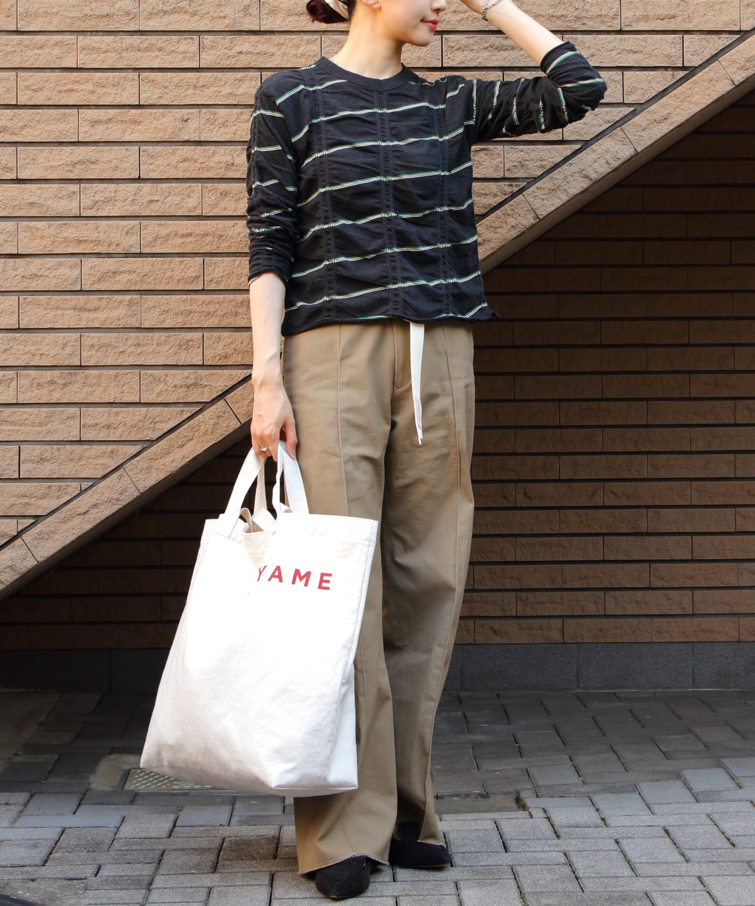 MEYAME/メヤメ タック ジャガード プルオーバー TUCKED JACQUARD