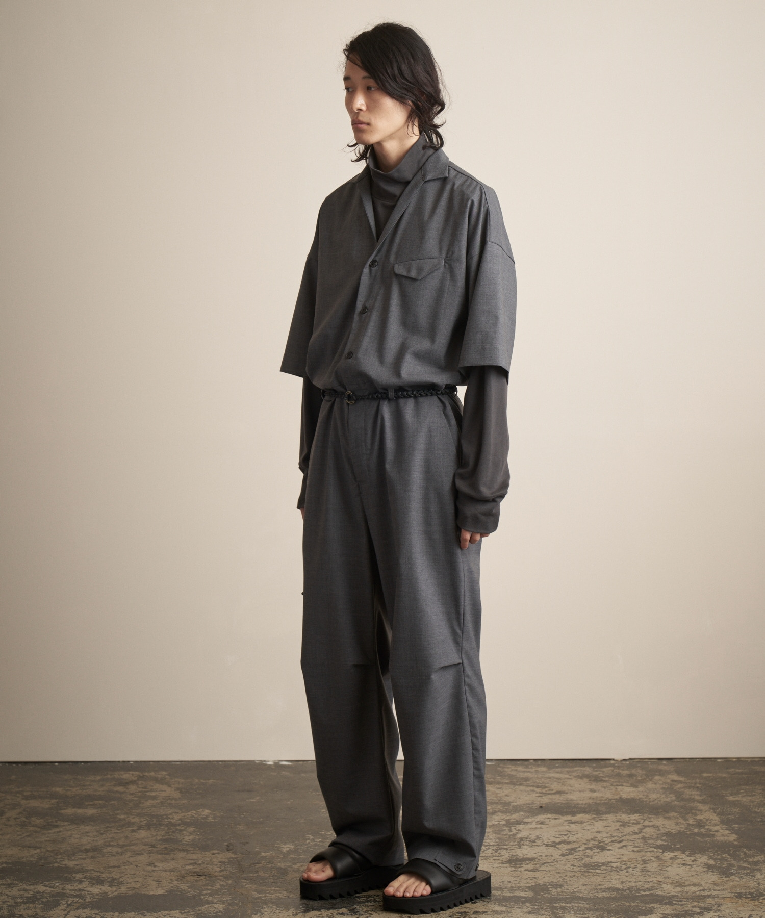 TROVE 2022AW / MICRO FIBER JUMP SUIT-