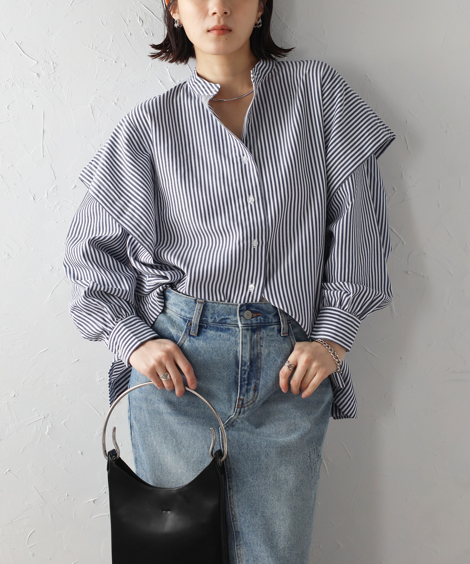 model：H163 着用サイズ：FREE