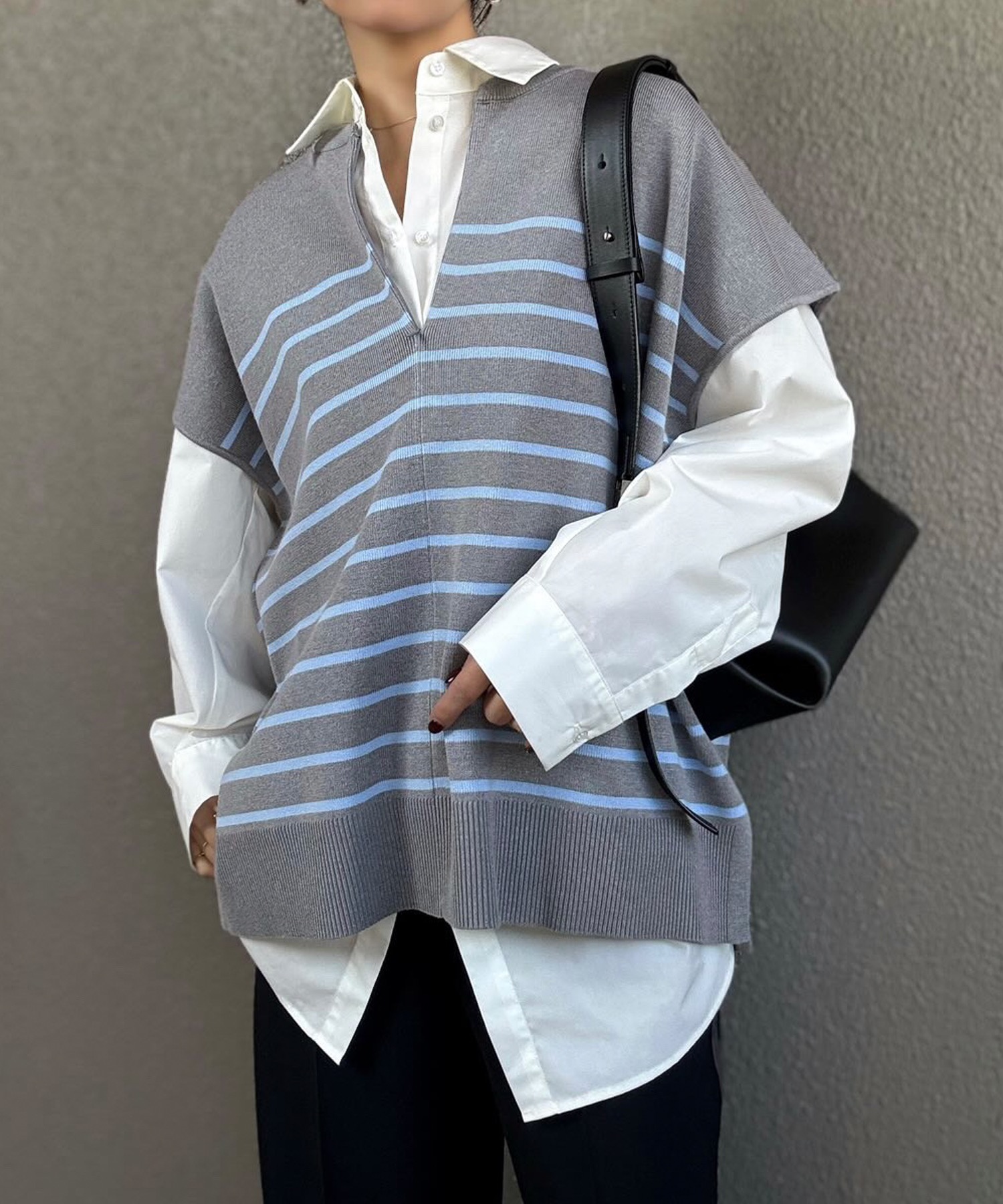 春ニット】フロント2wayニットトップス Emma Taylor│STYLEDOOR