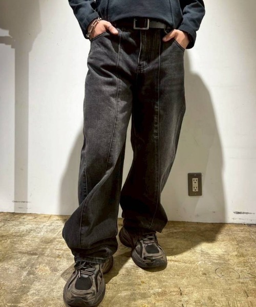 A'GEM/9x.kom『A'gem/エージェム』 A'GEM/9 × .kom 『A'gem/エージェム』アートラインステッチ ワイド