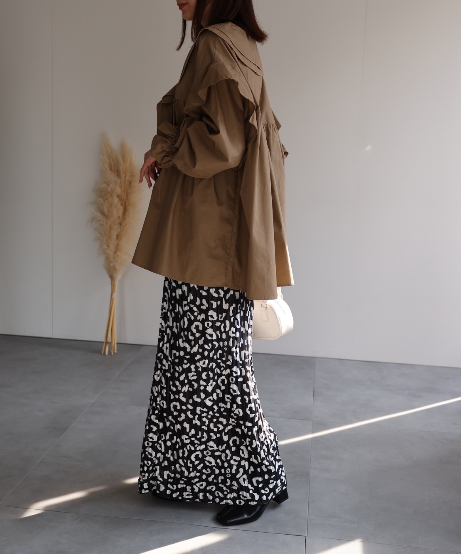 model：162cm 着用サイズ：F