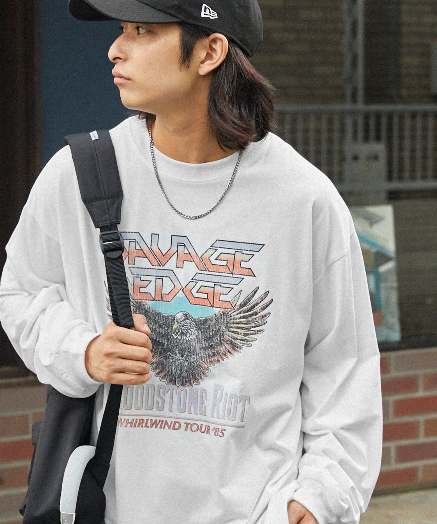 HYSTE【SC SUBCULTURE】VINTAGE BODY EAGLE Tシャツ ２