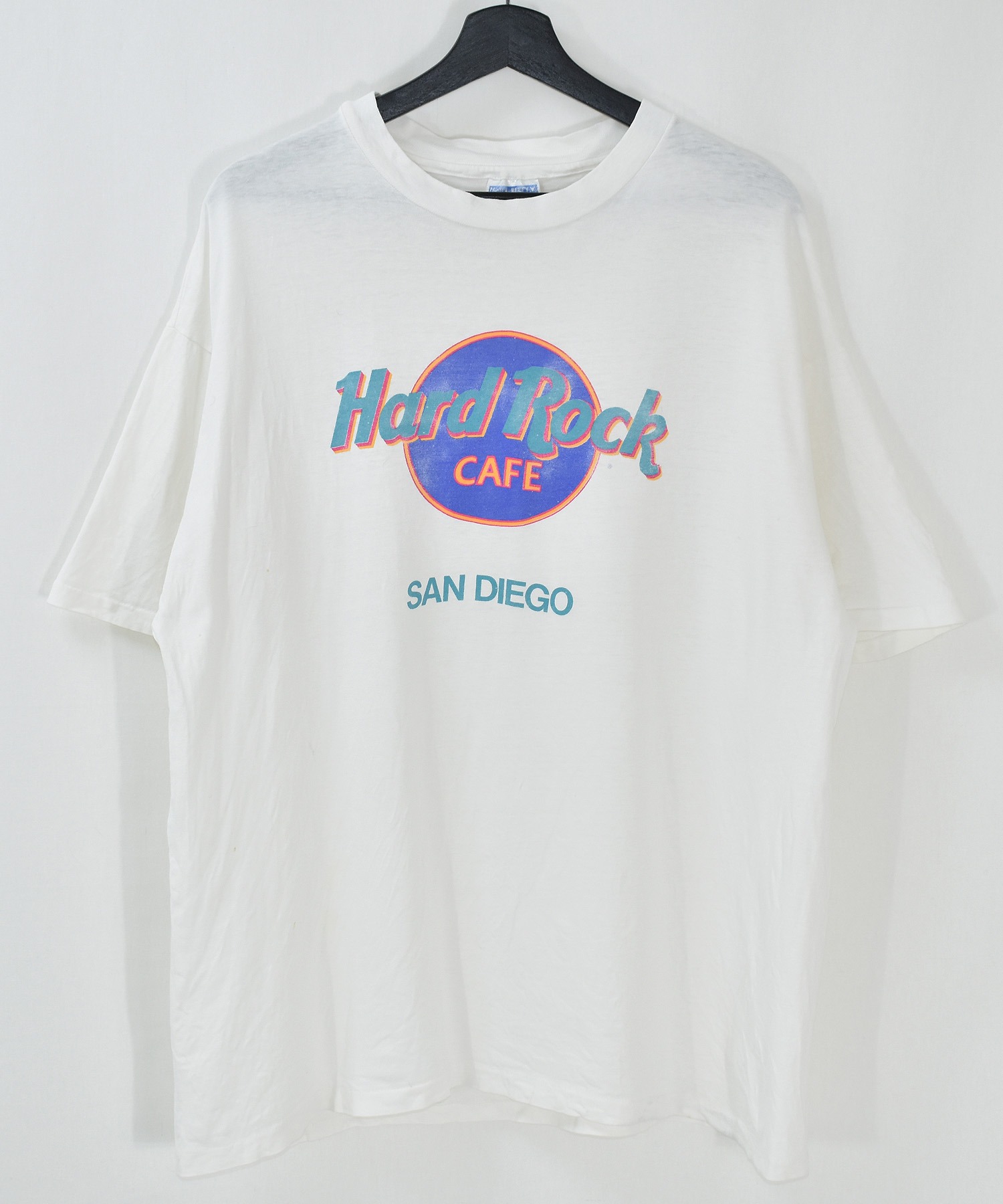 VINTAGE ヴィンテージ古着 全商品オープニング価格 安い Hard Rock CAFE プリントTシャツ USA製 ハードロックカフェ ロゴ