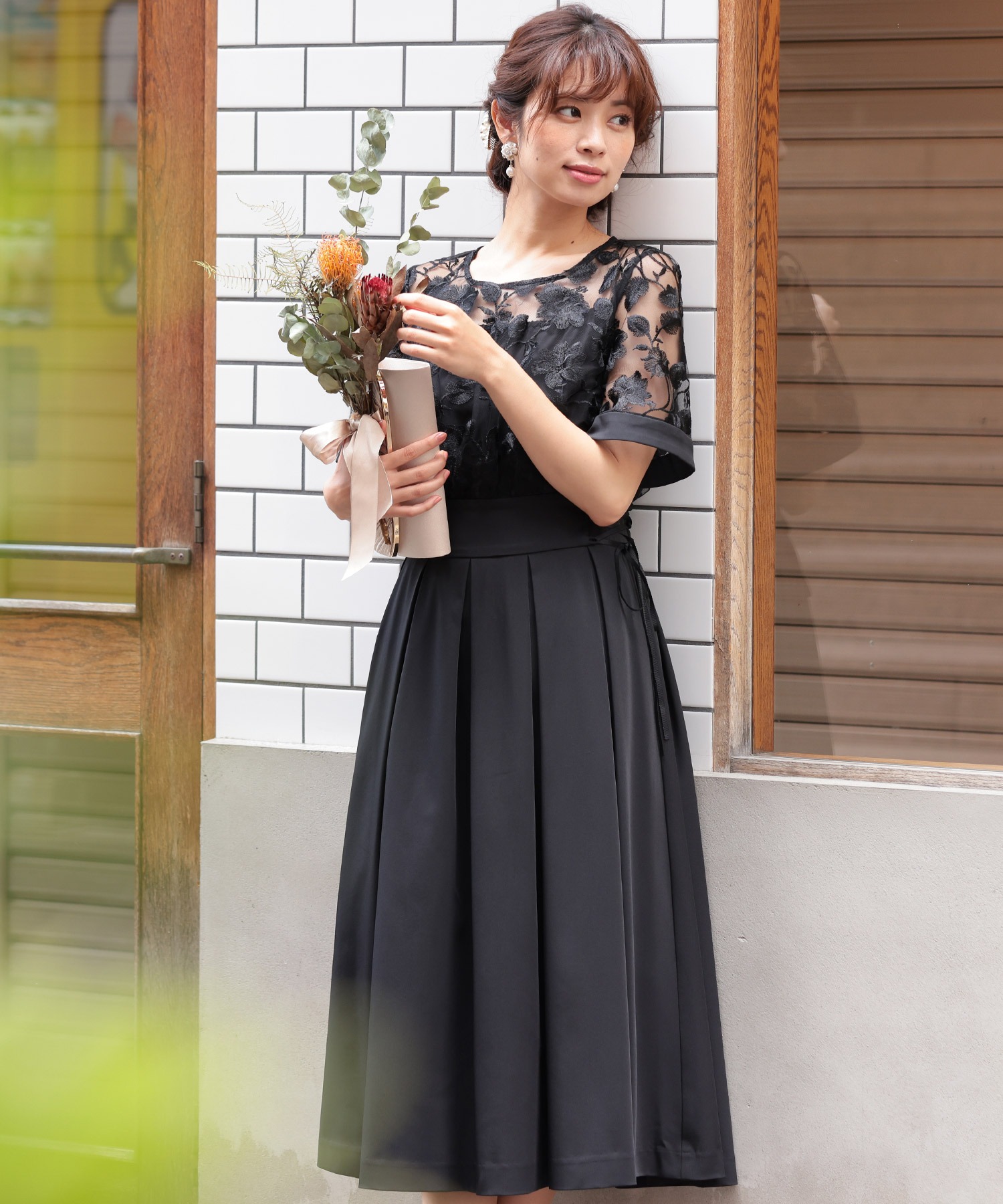 ロングスカート 結婚式ワンピース 同窓会 成人式 セレモニー大きいサイズ対応フォーマルパーティードレス Economlife