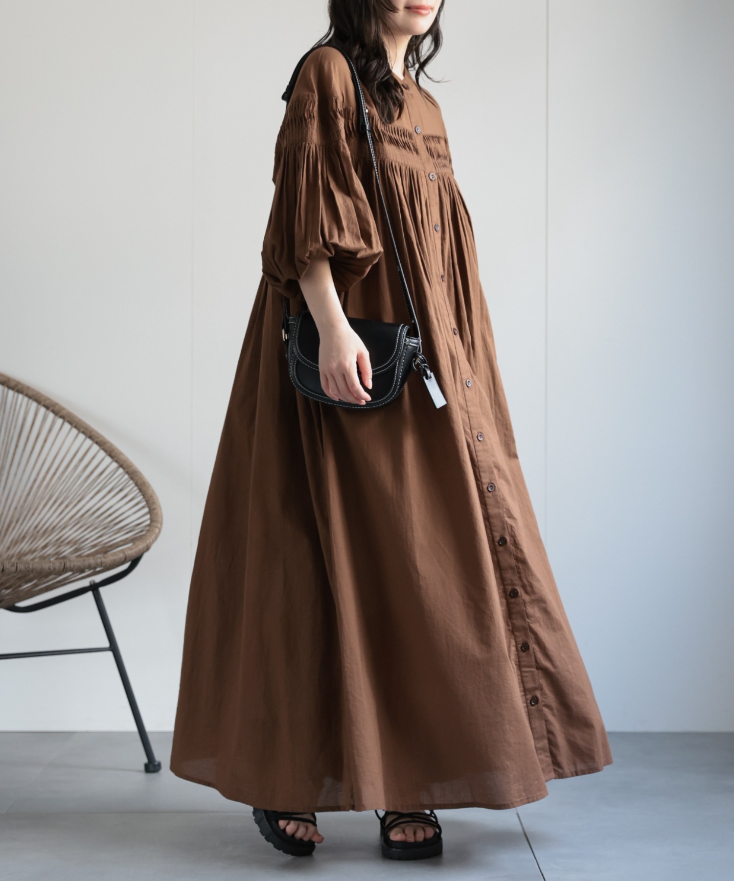 model：156cm 着用サイズ：M