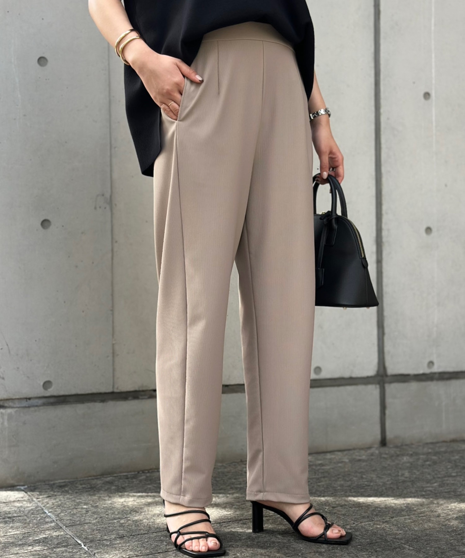 大人シルキーグログランカーブパンツ Emma Taylor│STYLEDOOR スタイルドア