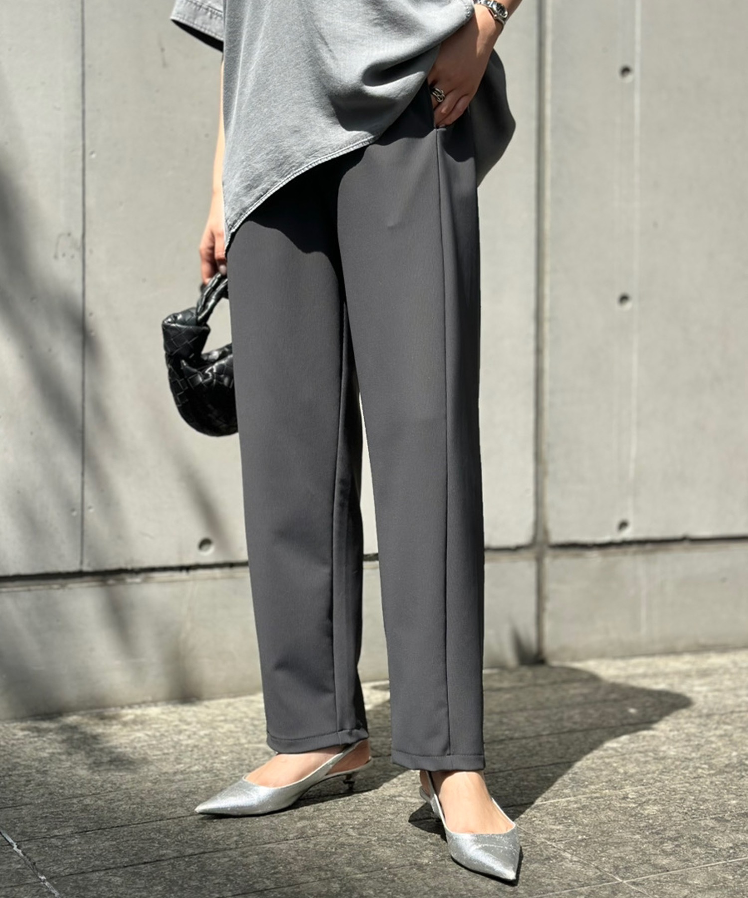 大人シルキーグログランカーブパンツ Emma Taylor│STYLEDOOR スタイルドア