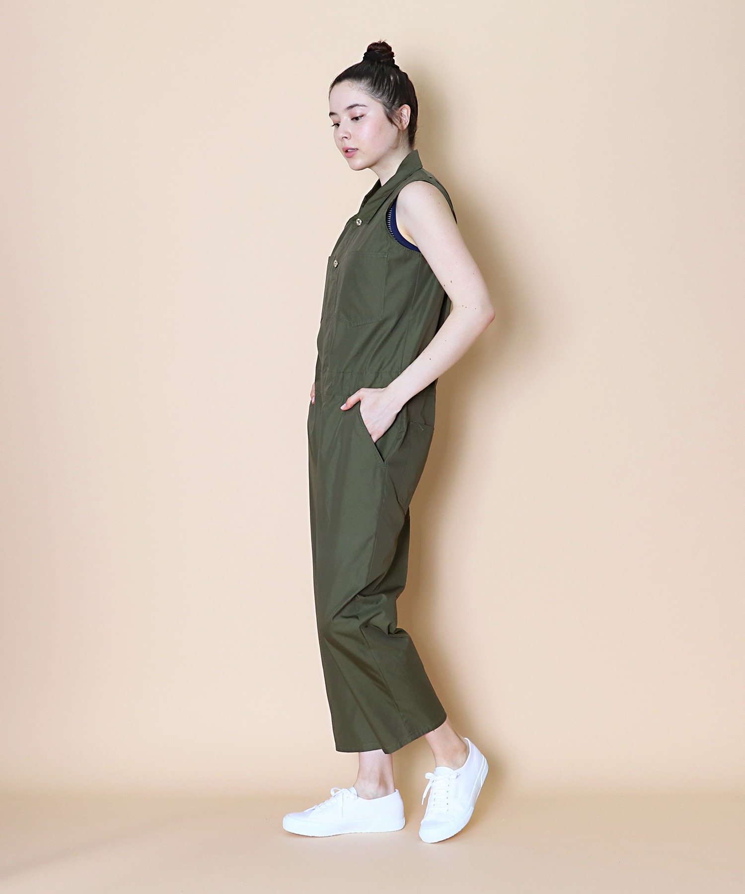 Universal Overall ユニバーサルオーバーオール Sleeveless All In One スリーブレス オールインワン ジャンプスーツ つなぎ The Barefoot Salle De Bal The Barefoot Online サルデバル ザベアフット オンライン