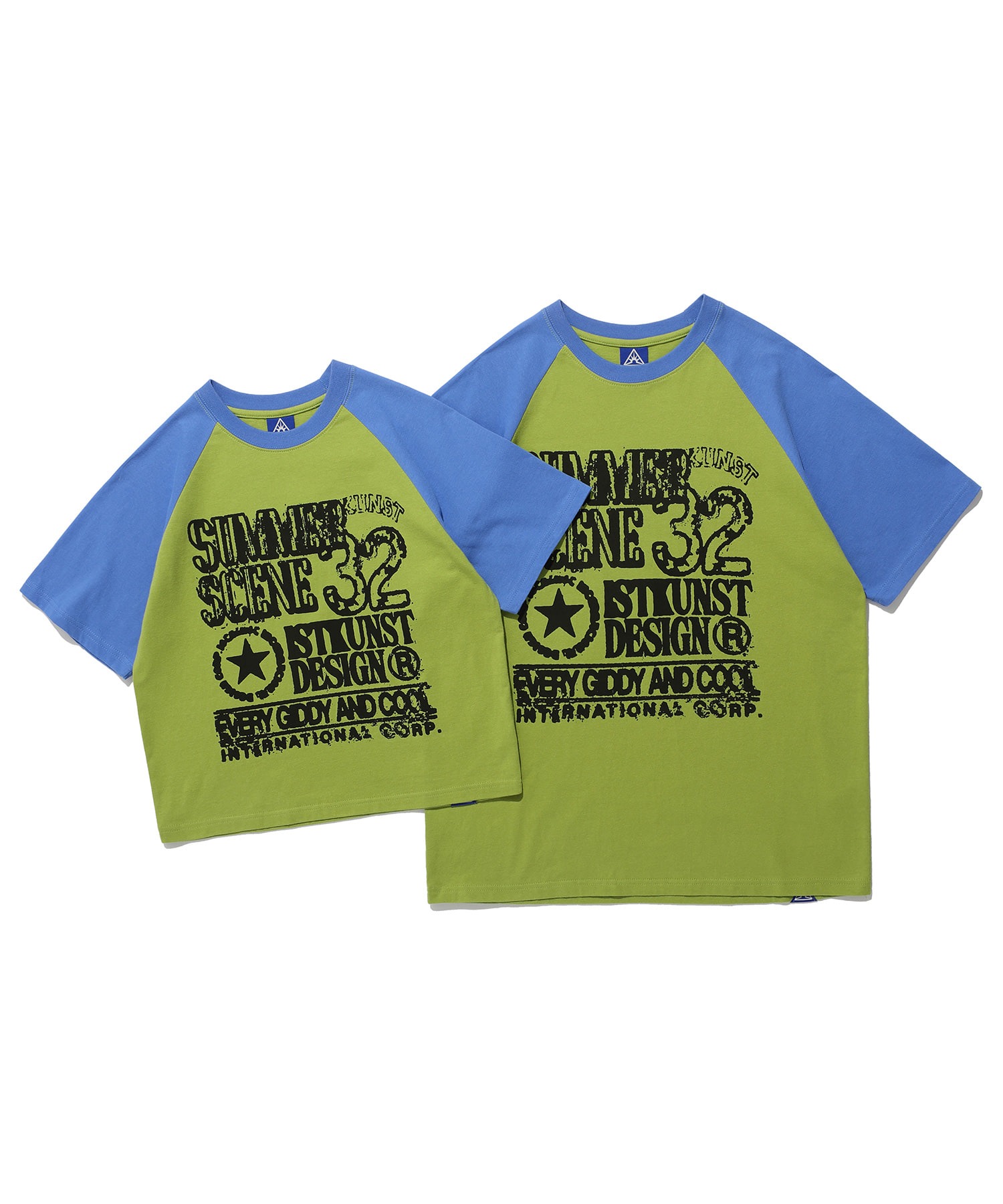 A'GEM/9 × .kom 『ISTKUNST/イストクンスト』 PRINT RAGLAN TEE