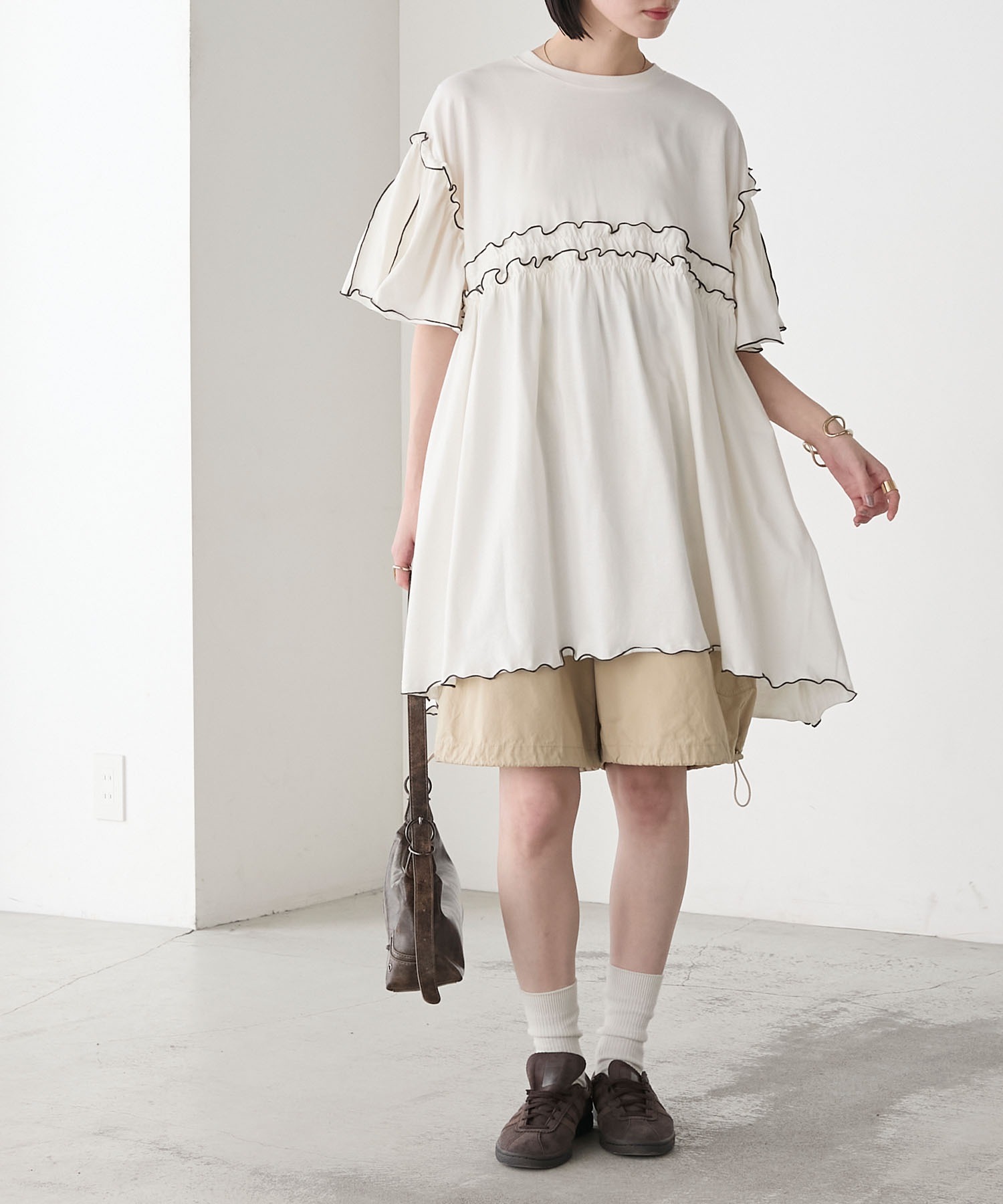 foxey☆。・フリル半袖　人気完売‼︎ foxey☆。・フリル半袖 人気完売‼︎