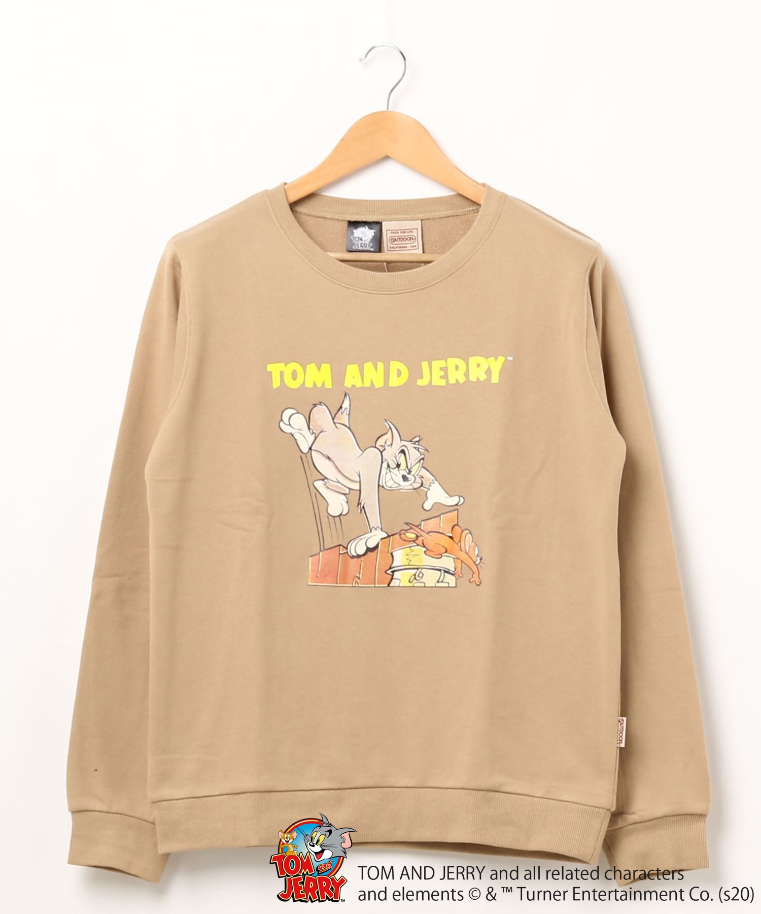 TOM and JERRY/トム＆ジェリー】 裏毛トレーナー 袖プリント ユニセックス OUTDOOR PRODUCTS  APPAREL│アウトドアプロダクツ（OUTDOOR PRODUCTS）公式通販サイト