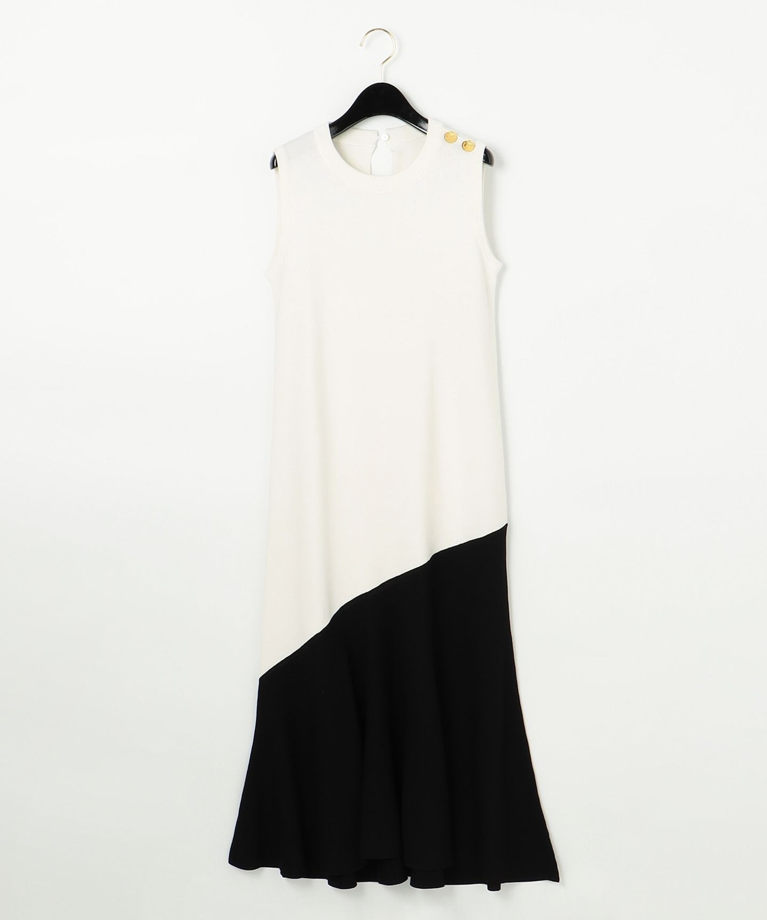 バイカラーニットワンピース Vo Europe Eu