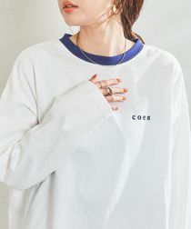 【展開店舗限定】coen（コーエン）ミニロゴリンガーTシャツ