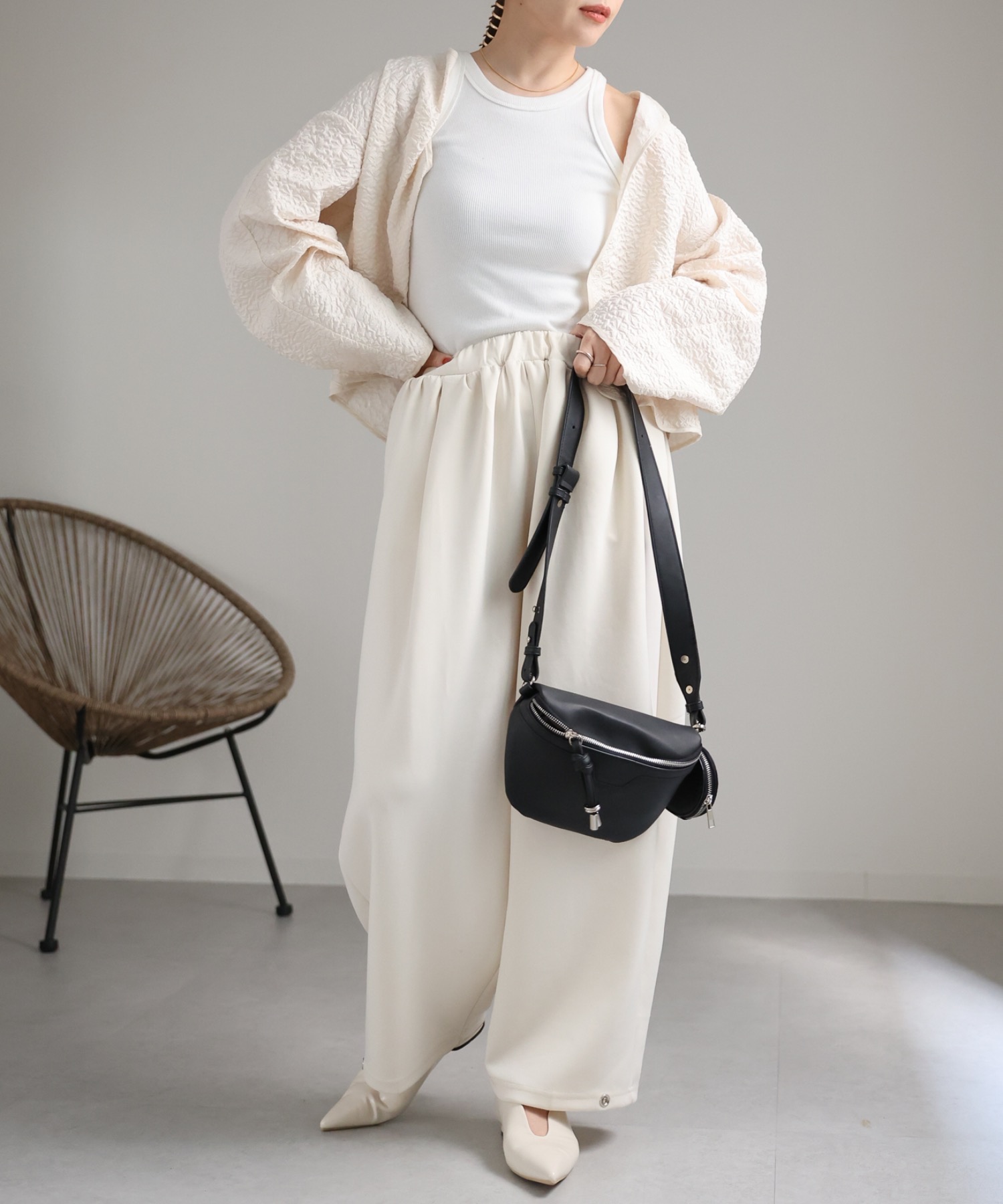model:162cm  着用サイズ:FREE