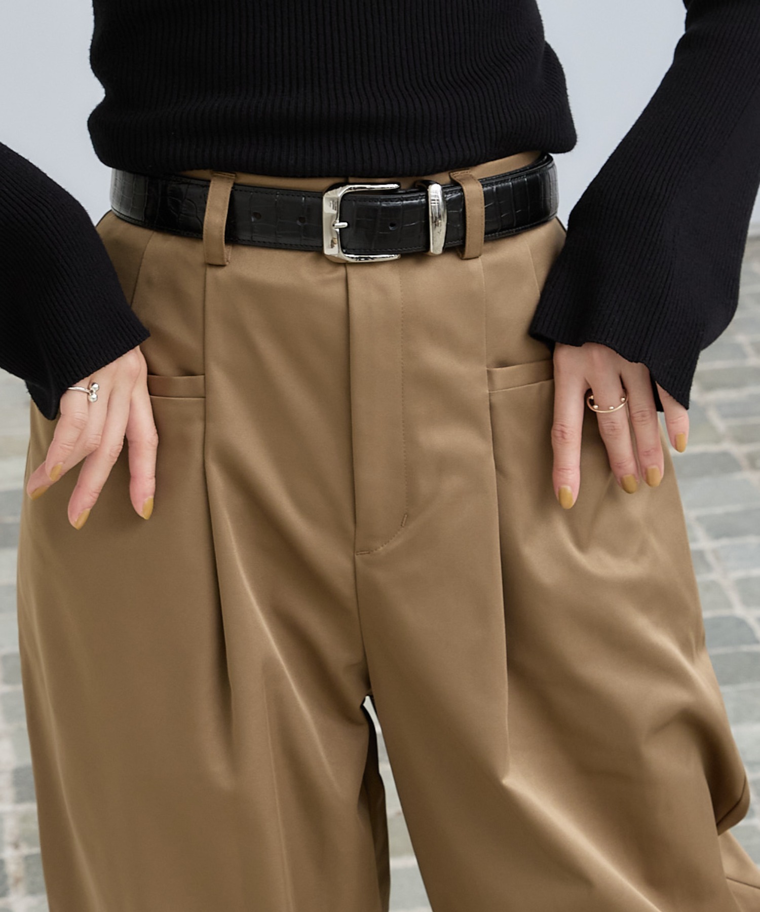 【垢抜けアイテム】オリジナルバックルレザーベルト 垢抜けアイテム】オリジナルバックルレザーベルト