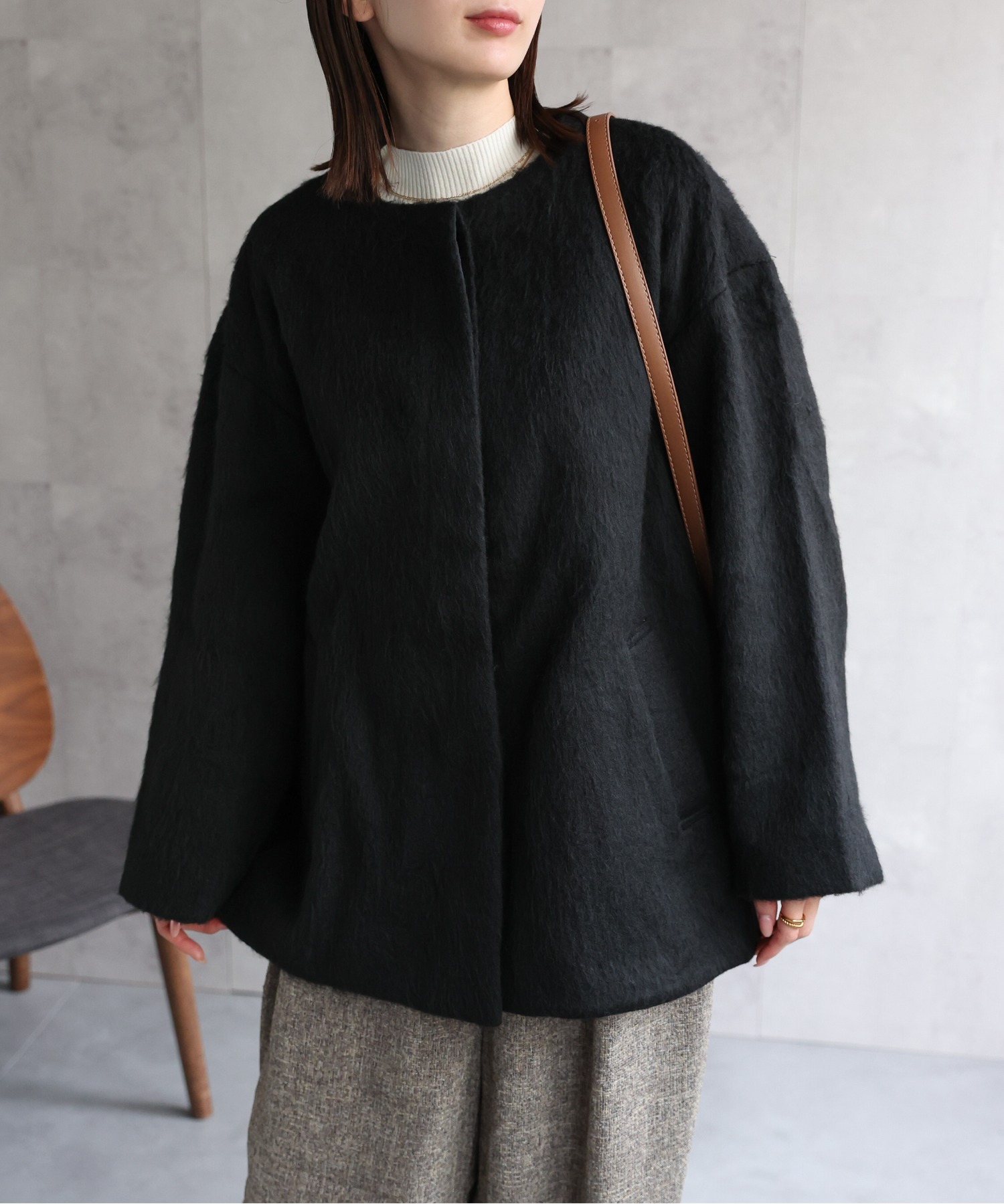 model：162cm 着用サイズ：F