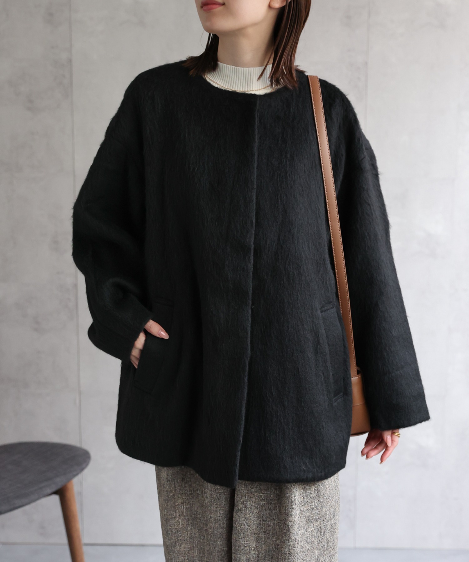 model：162cm 着用サイズ：F