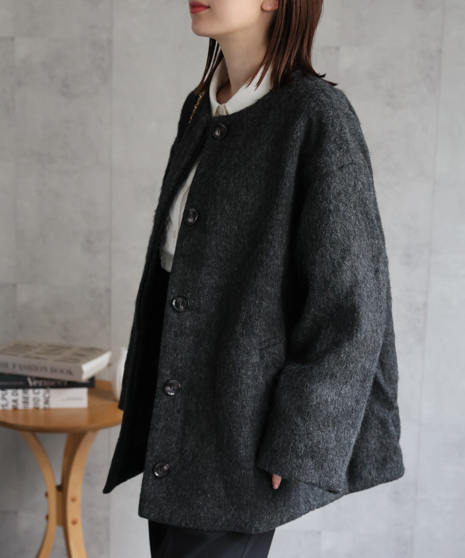 model：162cm 着用サイズ：F