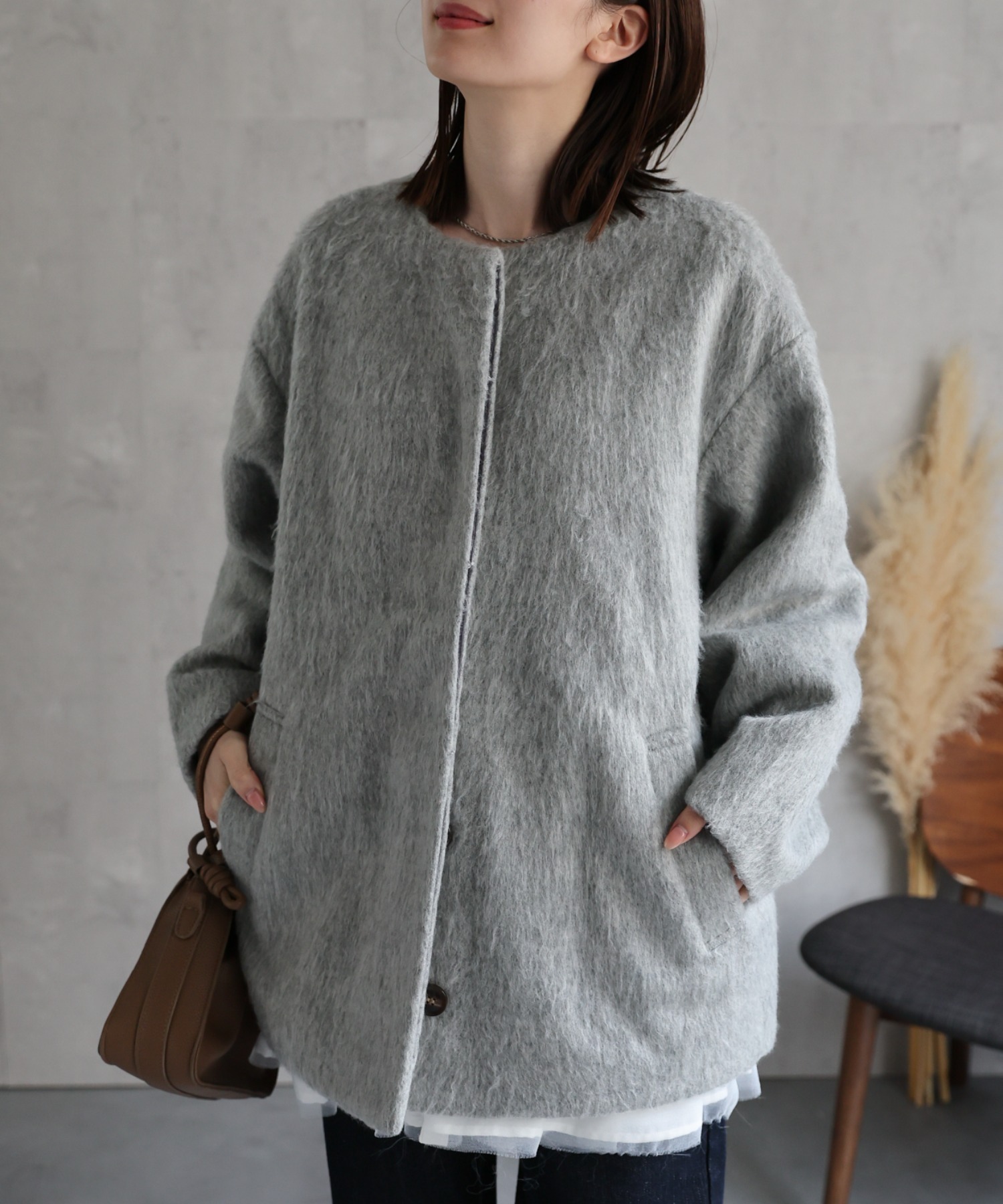 model：162cm 着用サイズ：F