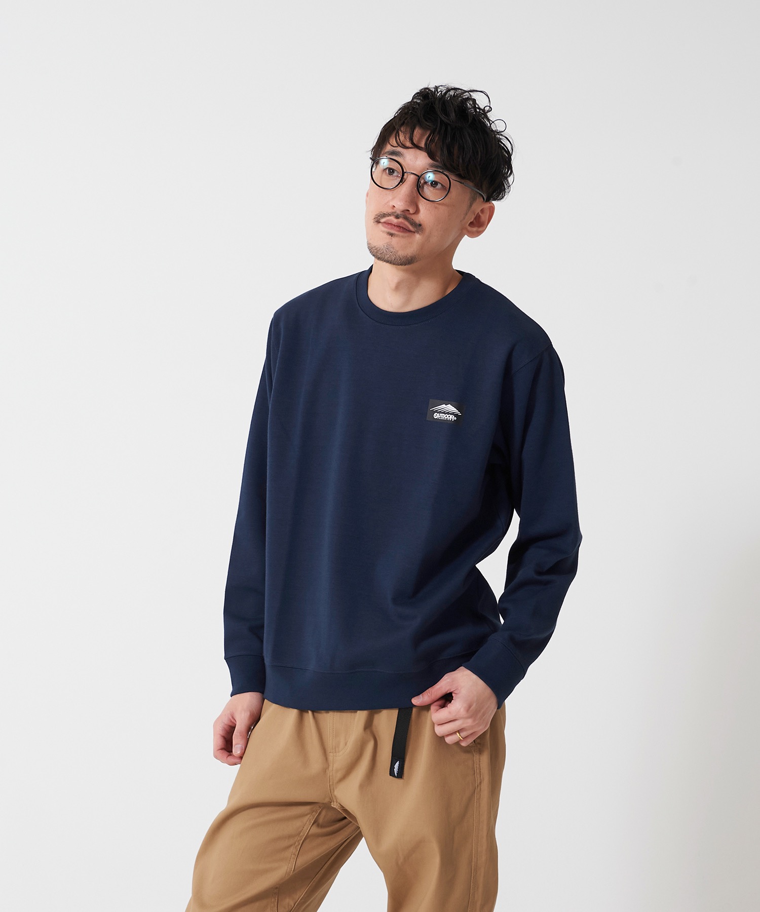 防シワポンチロゴトレーナー スウェット Uvカット ワンポイントブランドロゴ 親子コーデ可能アイテム Outdoor Products Apparel アウトドアプロダクツ Outdoor Products 公式通販サイト