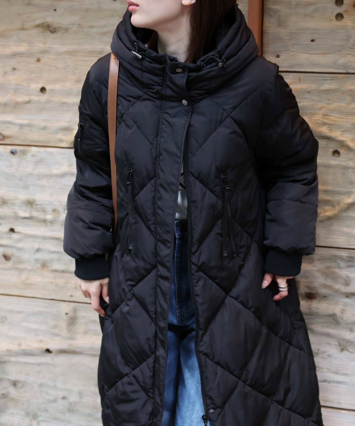 model：162cm 着用サイズ；M
