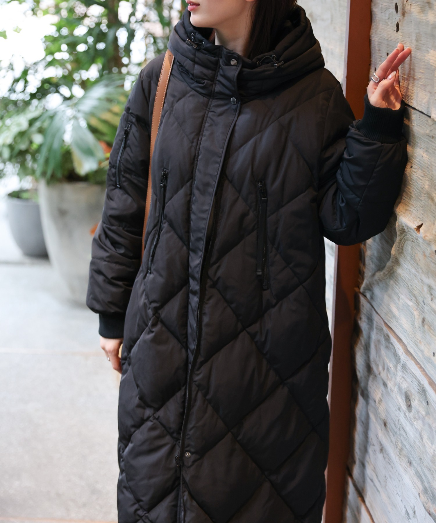 model：162cm 着用サイズ；M