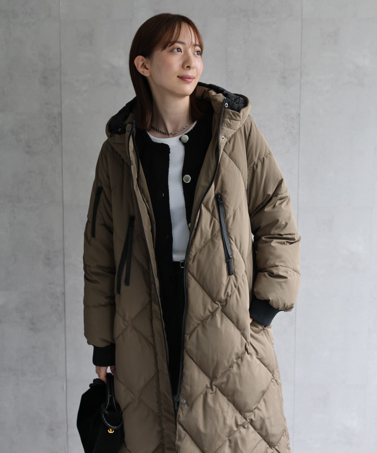 model：162cm 着用サイズ；M