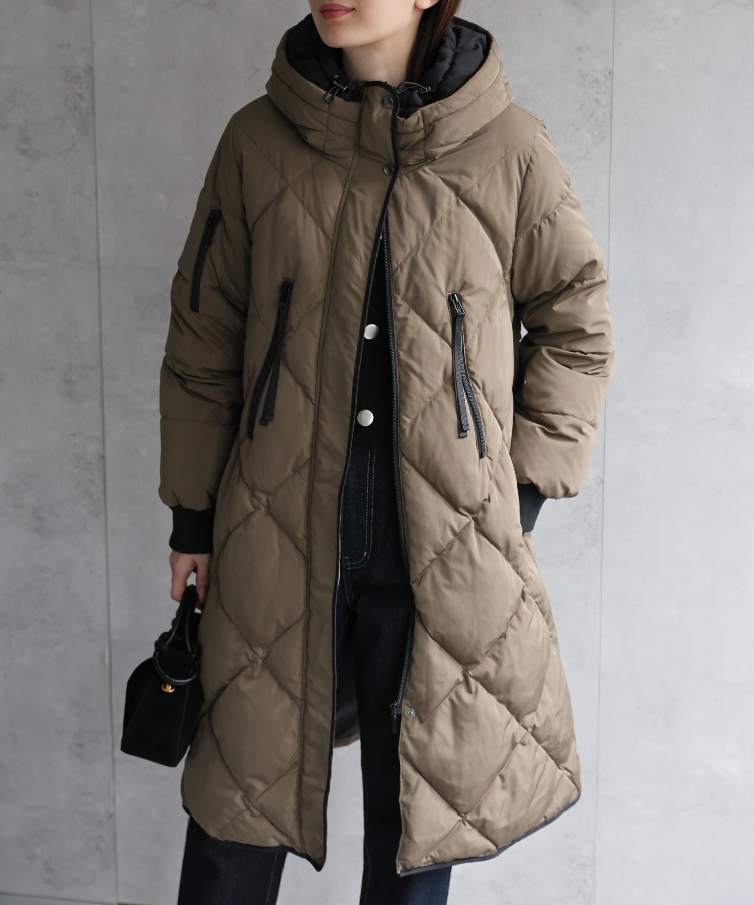 model：162cm 着用サイズ；M