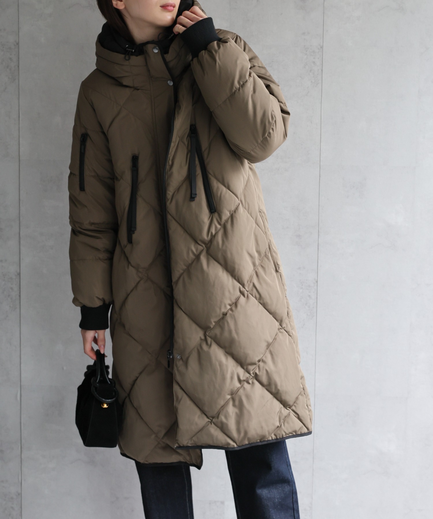 model：162cm 着用サイズ；M