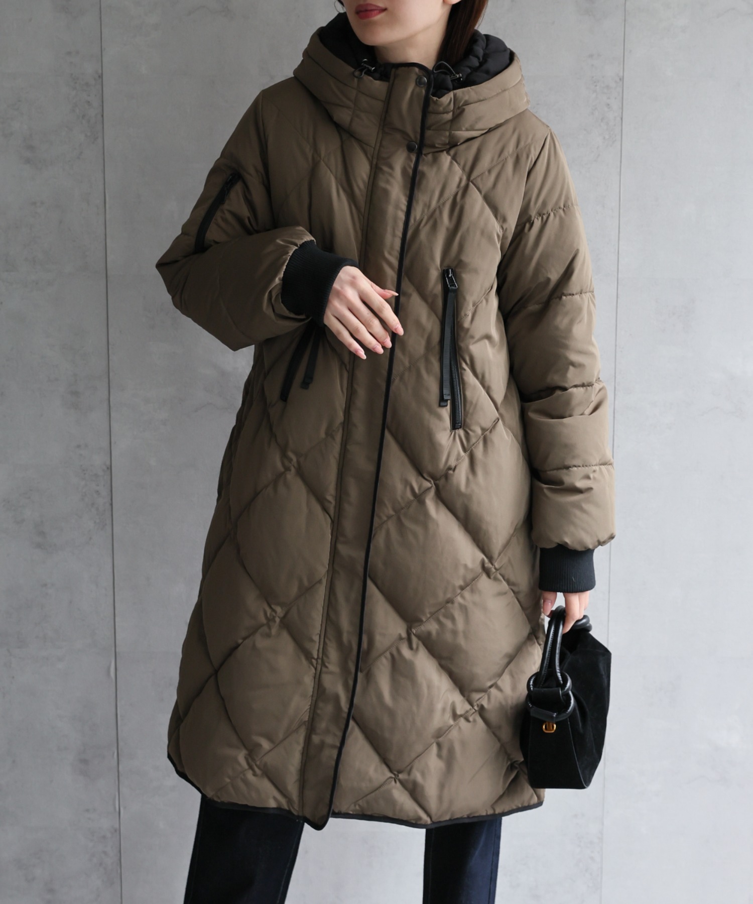 model：162cm 着用サイズ；M