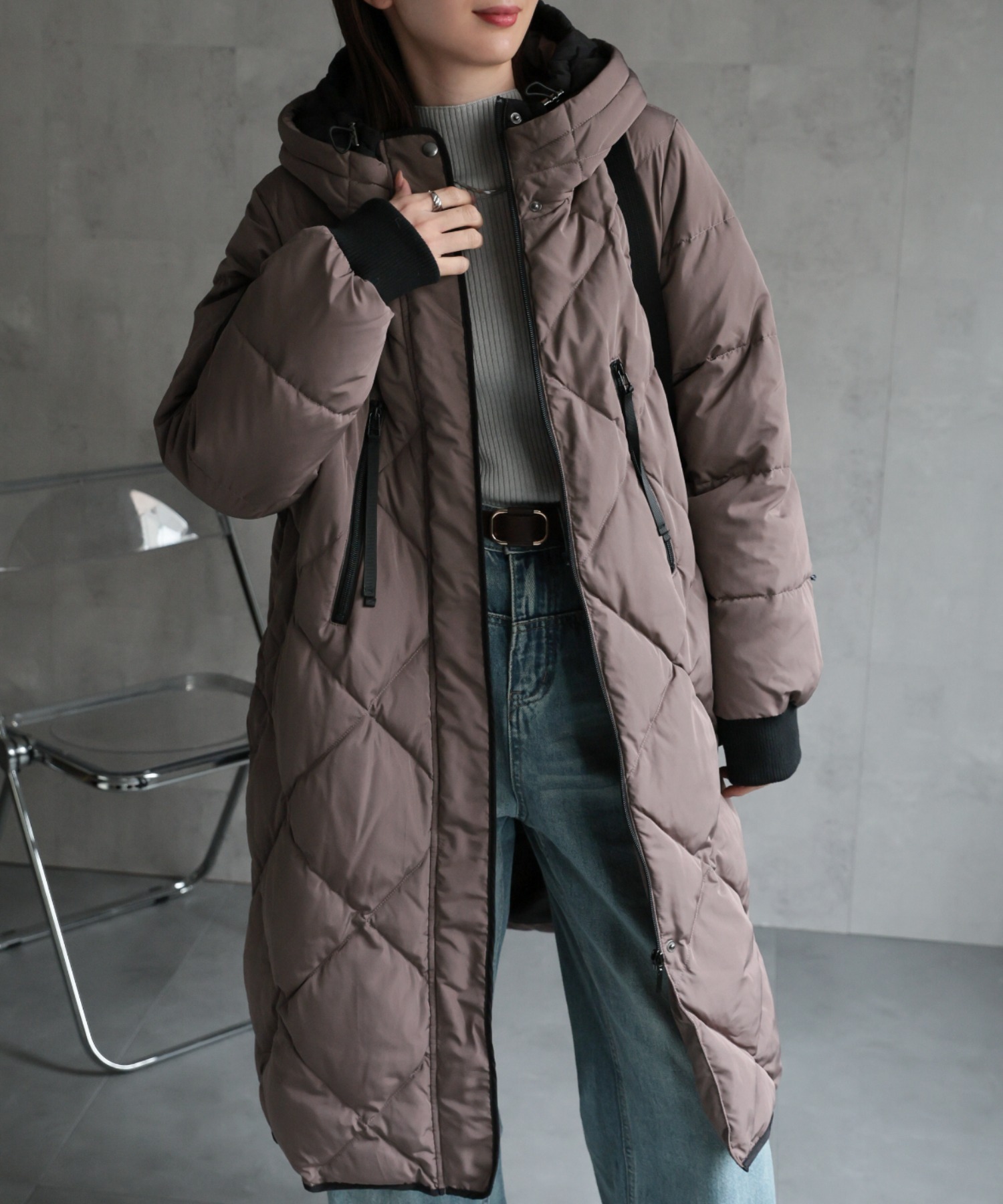 model：162cm 着用サイズ；M