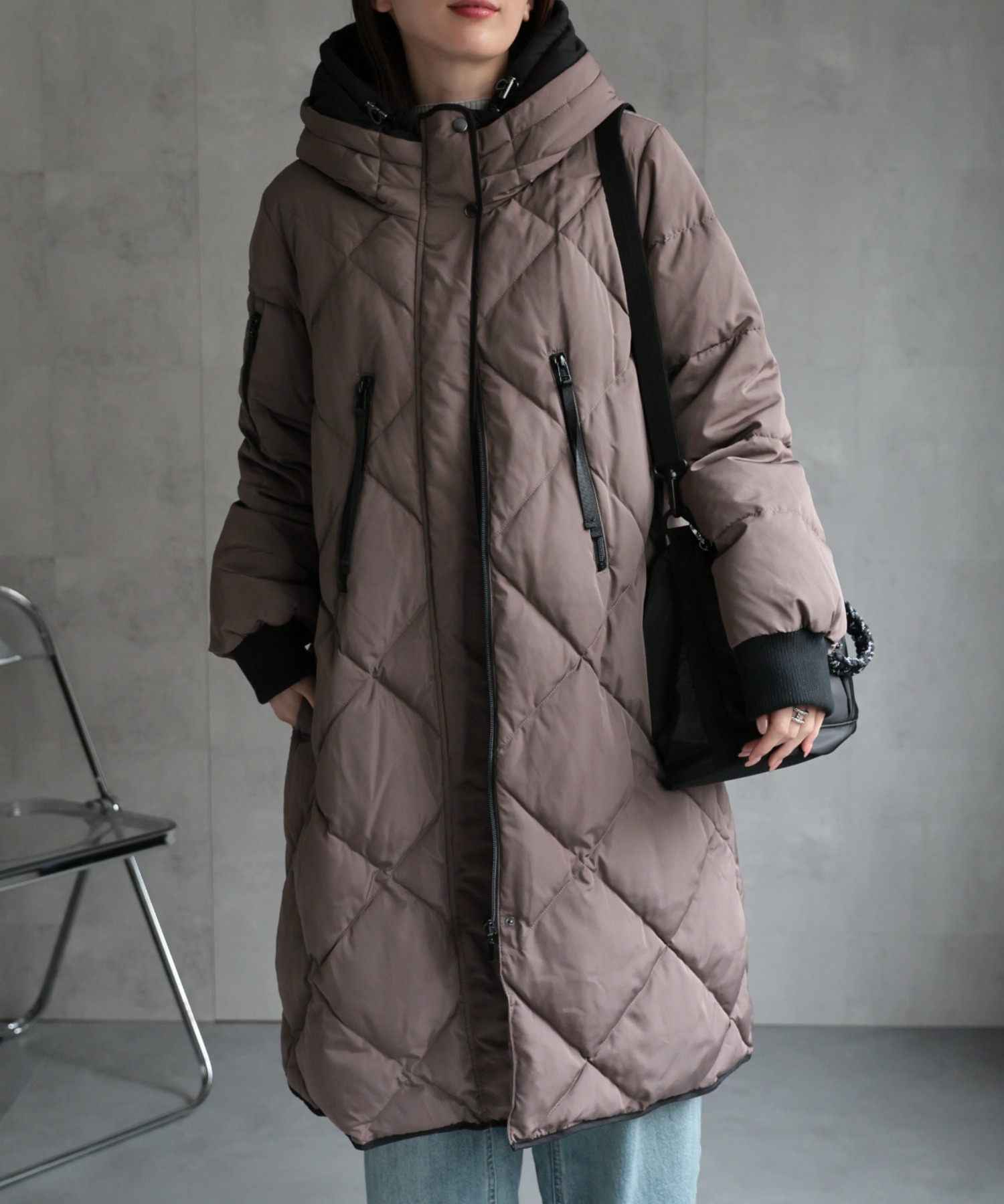 model：162cm 着用サイズ；M
