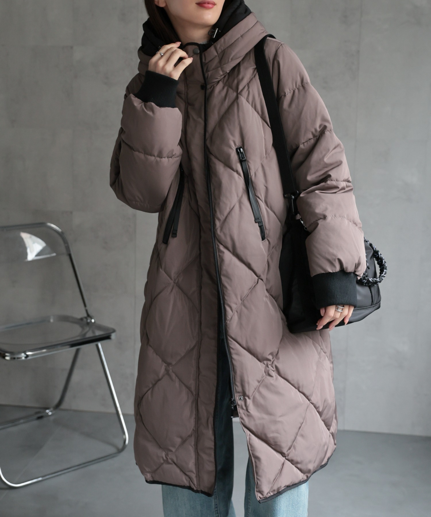 model：162cm 着用サイズ；M