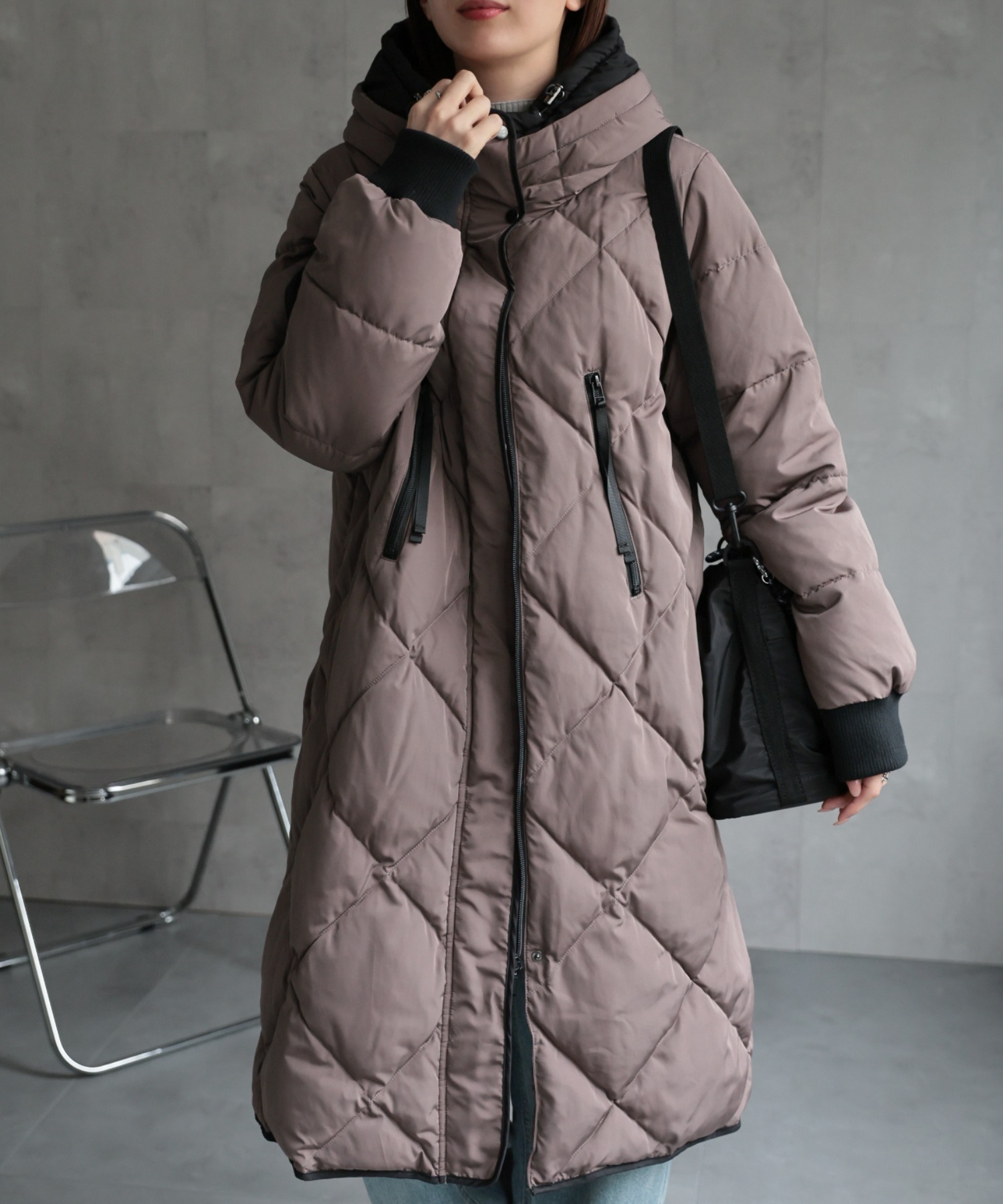 model：162cm 着用サイズ；M
