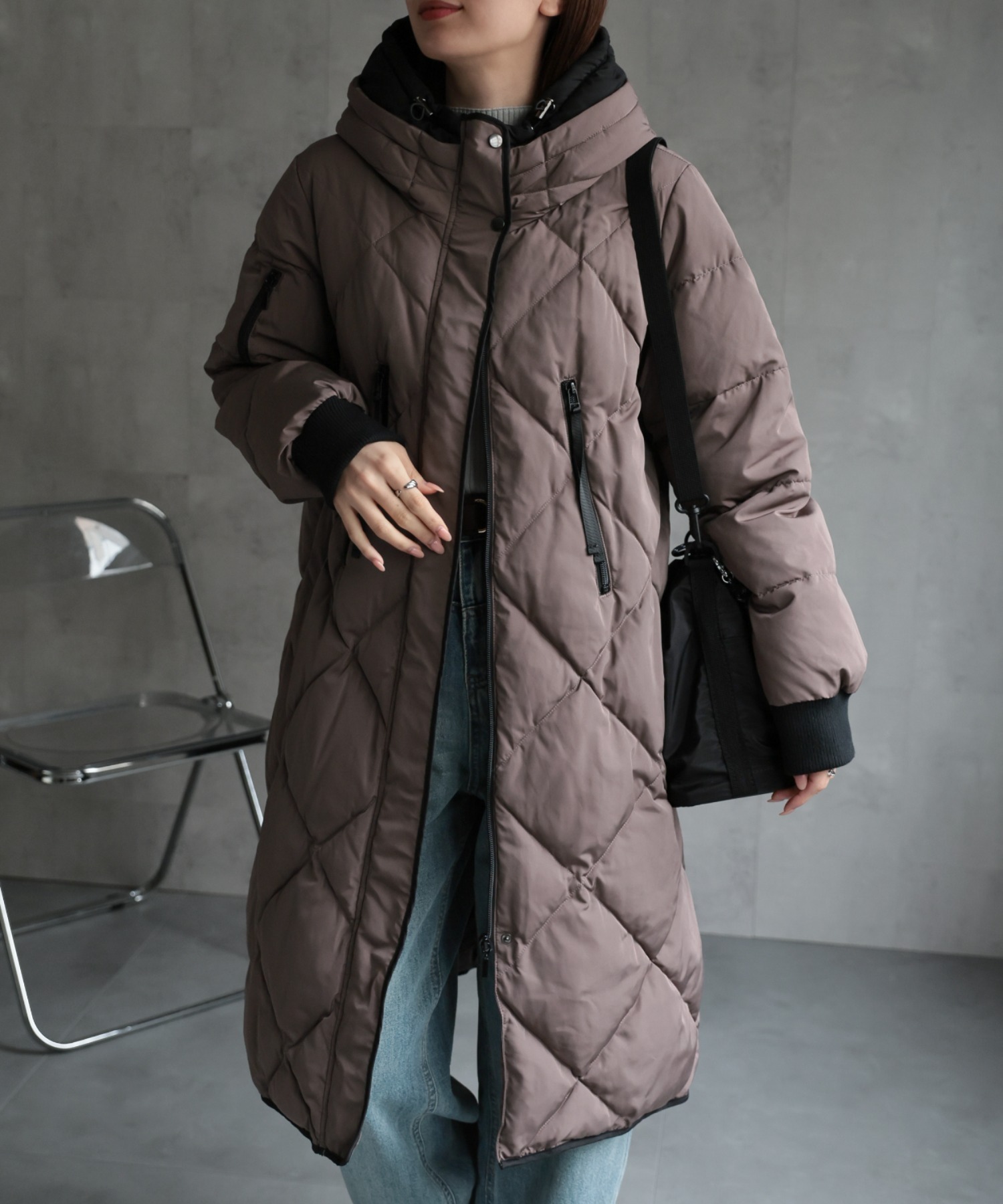 model：162cm 着用サイズ；M