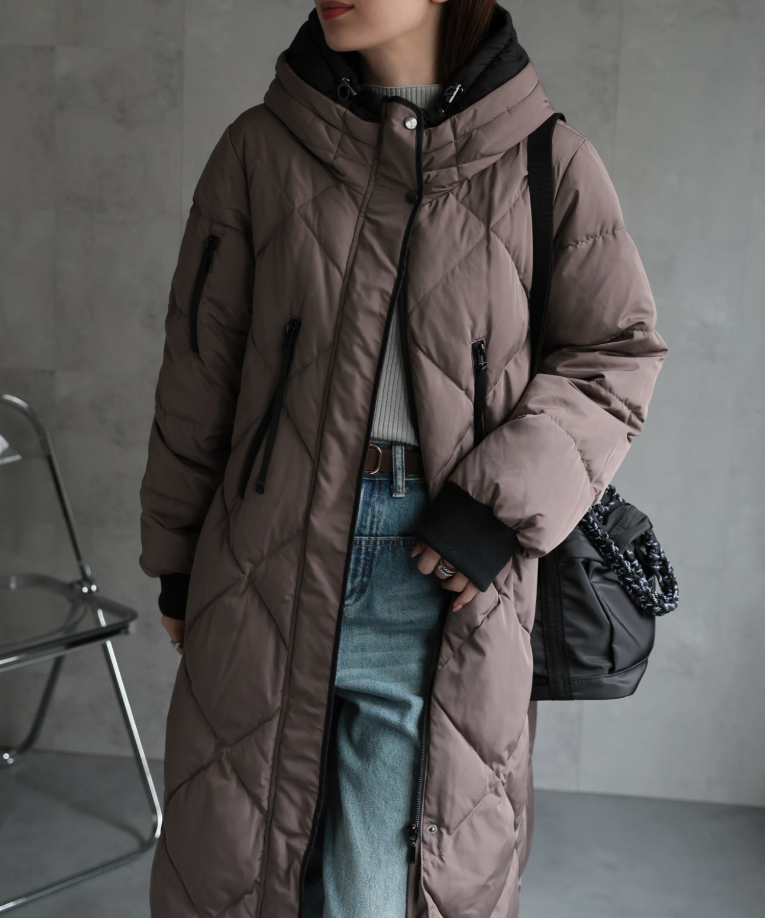 model：162cm 着用サイズ；M
