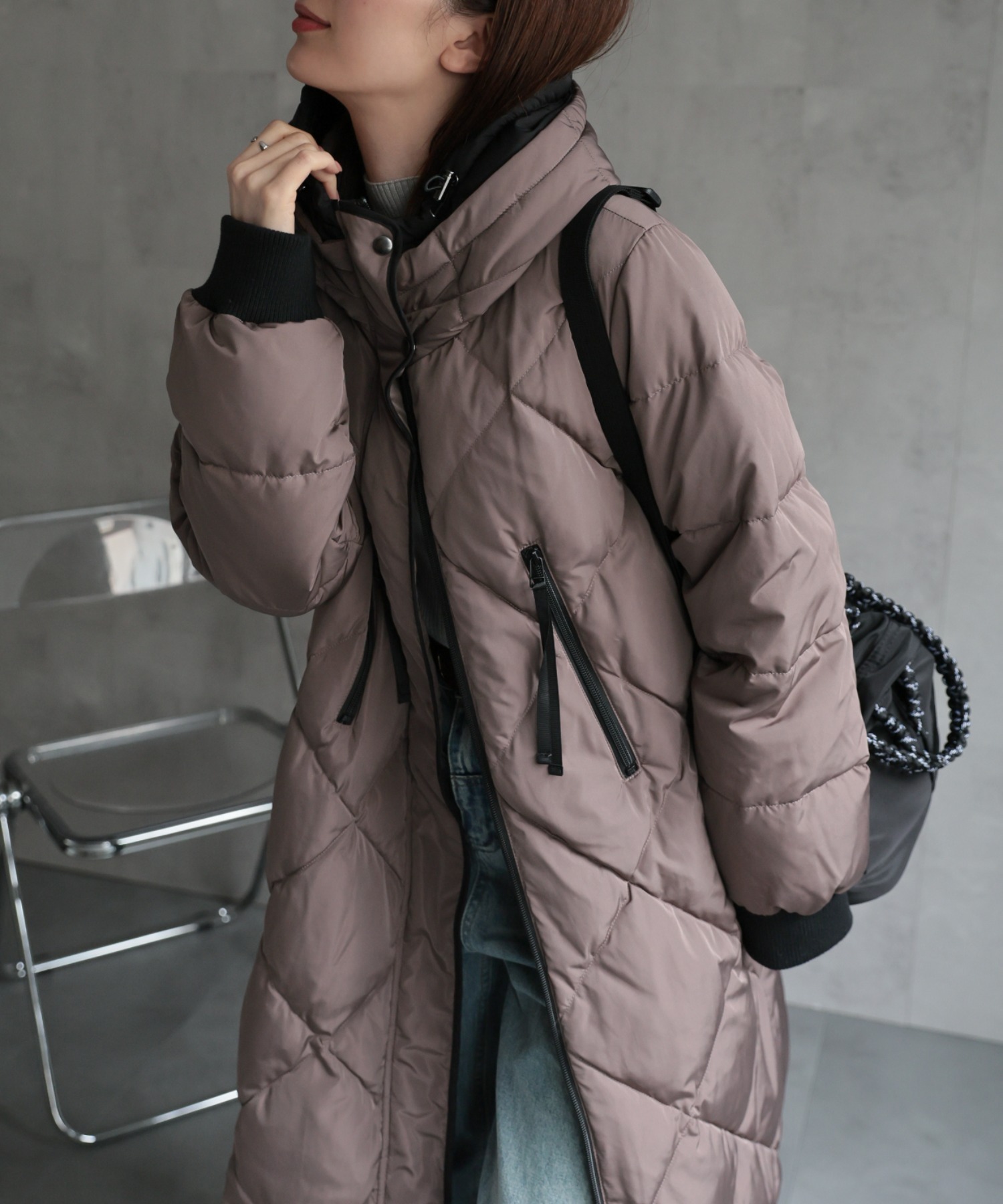 model：162cm 着用サイズ；M