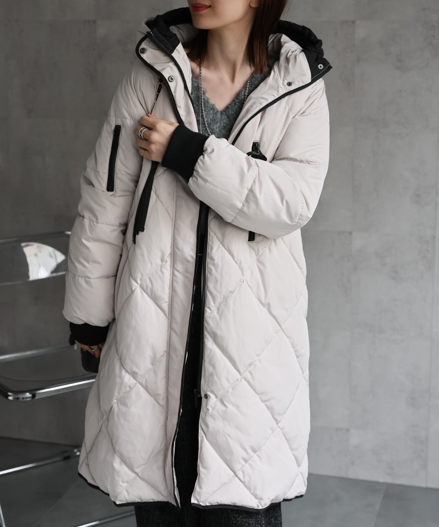 model：162cm 着用サイズ；M