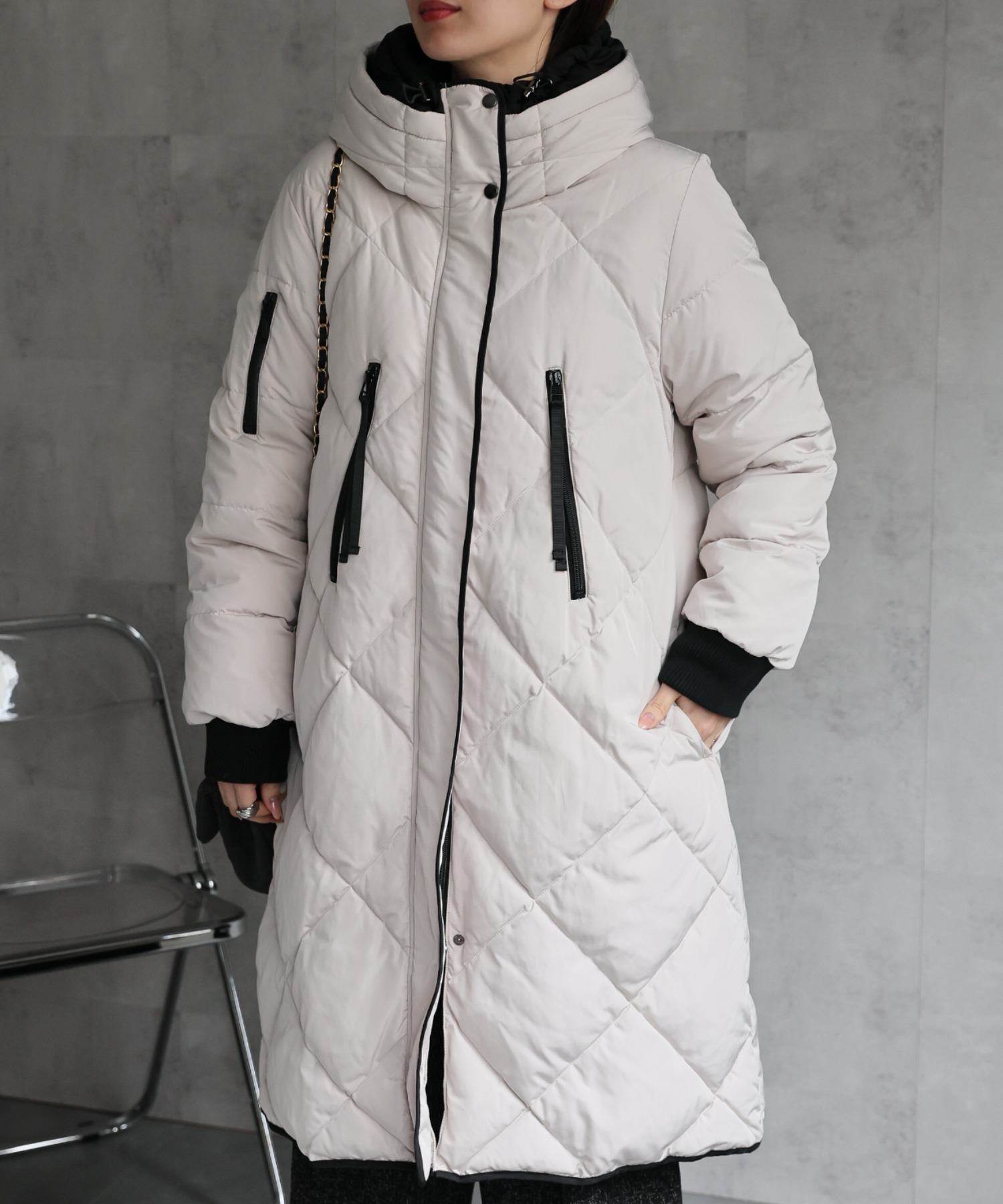 model：162cm 着用サイズ；M